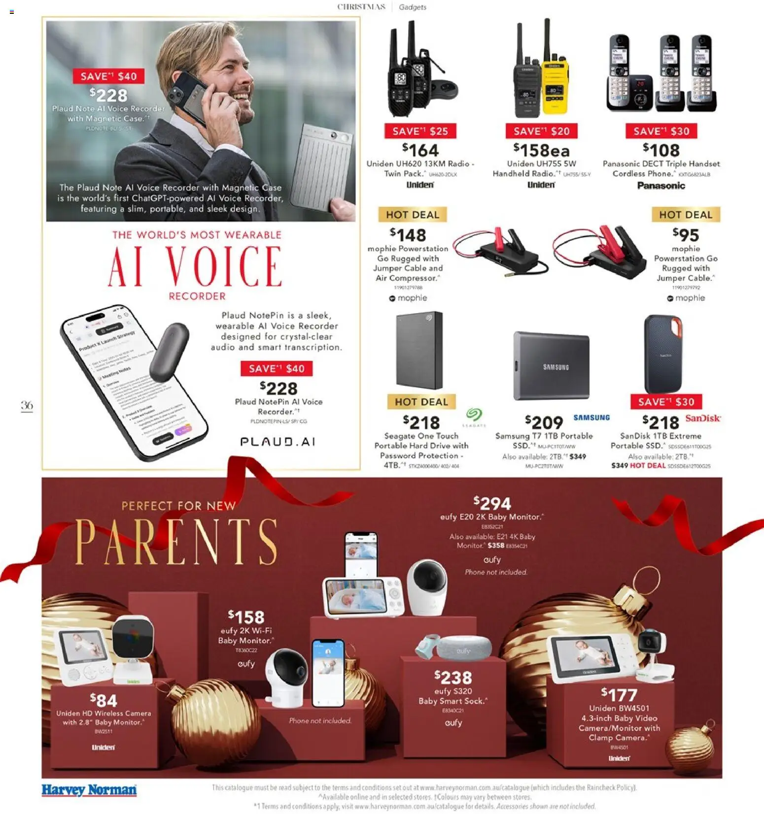 Harvey Norman catalogue - valid from 16.12.2025 | Page: 36 | Products: Accessories, Audio, Radio, Recorder
