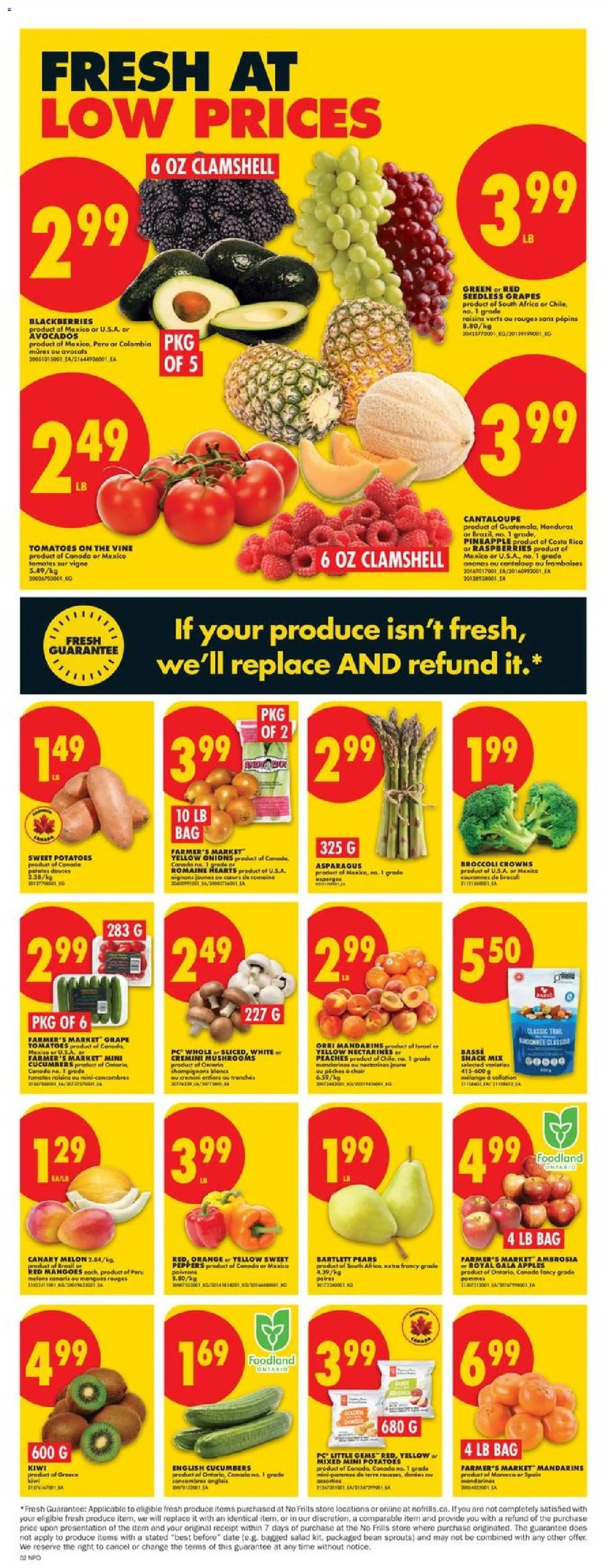 No Frills flyer valid from 19.03.2026 | Page: 3 | Products: Pineapple, PC, Potatoes, Chair