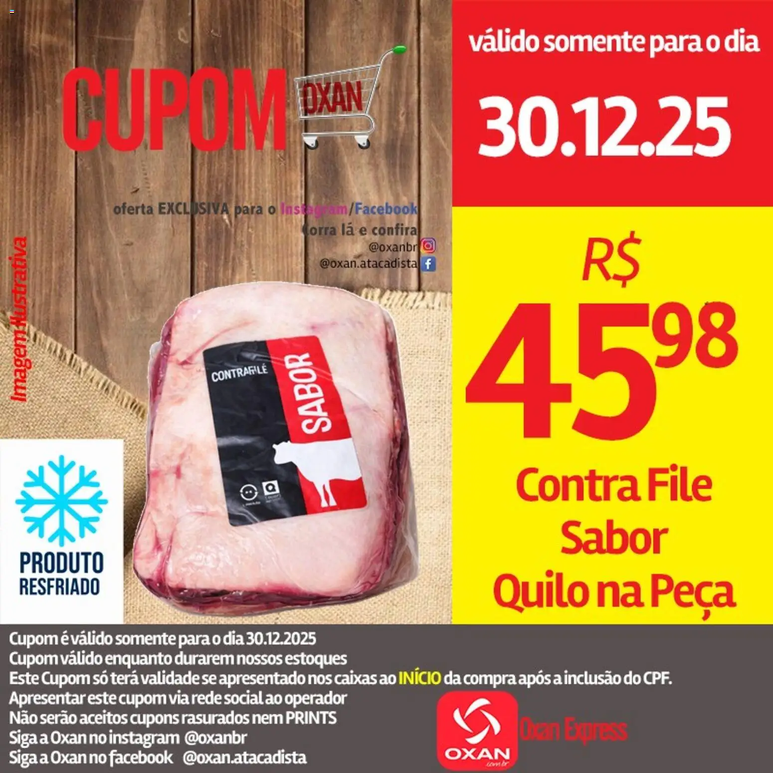 Oxan Atacadista Folheto - válido de 30.12.2025 | Página: 5 | Produtos: Contra filé