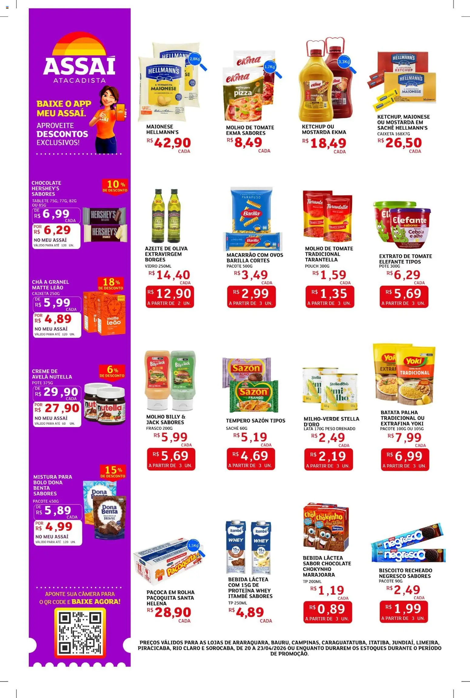 Assaí Atacadista Folheto - válido de 20.04.2026 | Página: 2 | Produtos: Cará, Alho, Cebola, Bebida