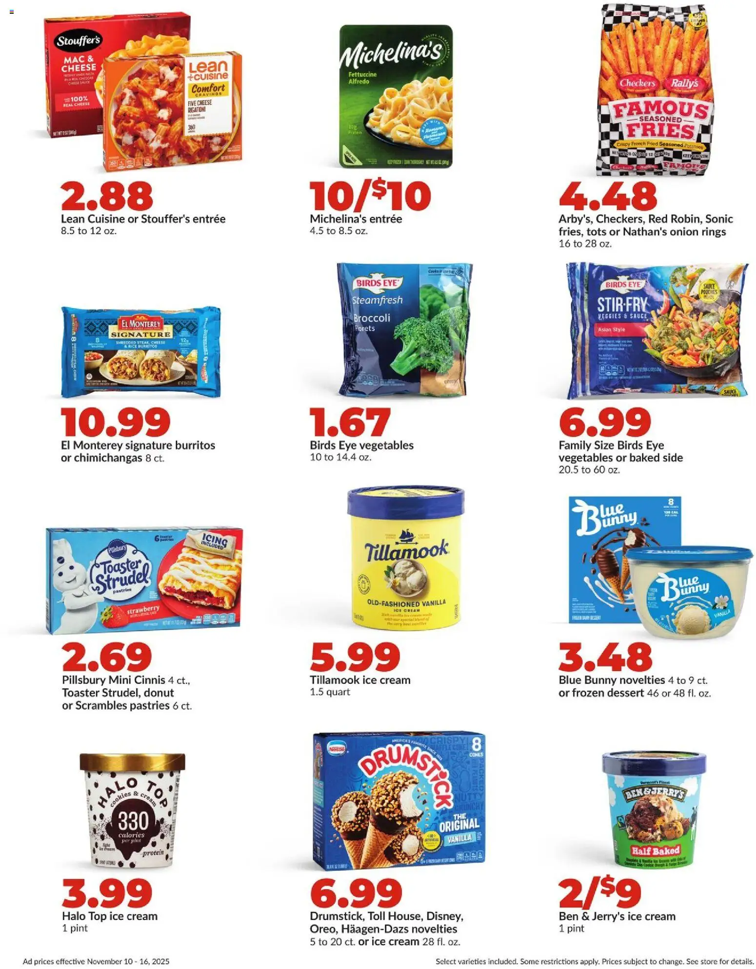HyVee Weekly Ad - valid from 10.11.2025 | Page: 36 | Products: Toaster, Cheese, Ice cream, Onion