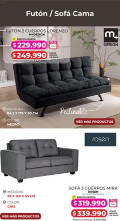 Easy ofertas  │ válido desde el 11.08.2025 | Página: 5 | Productos: Futón, Cama, Sofá