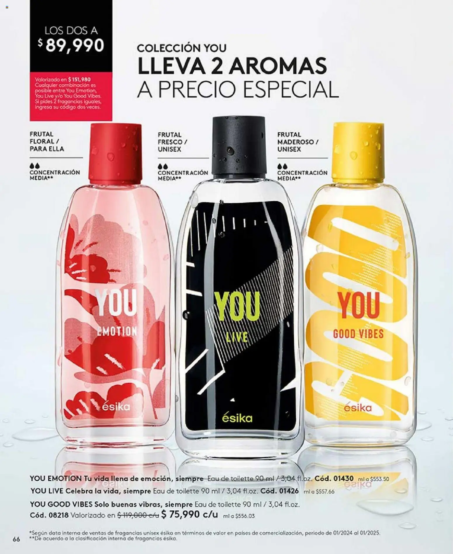Ésika revista - valida desde el 01.02.2026 | Página: 66 | Productos: Eau de toilette, Combinación