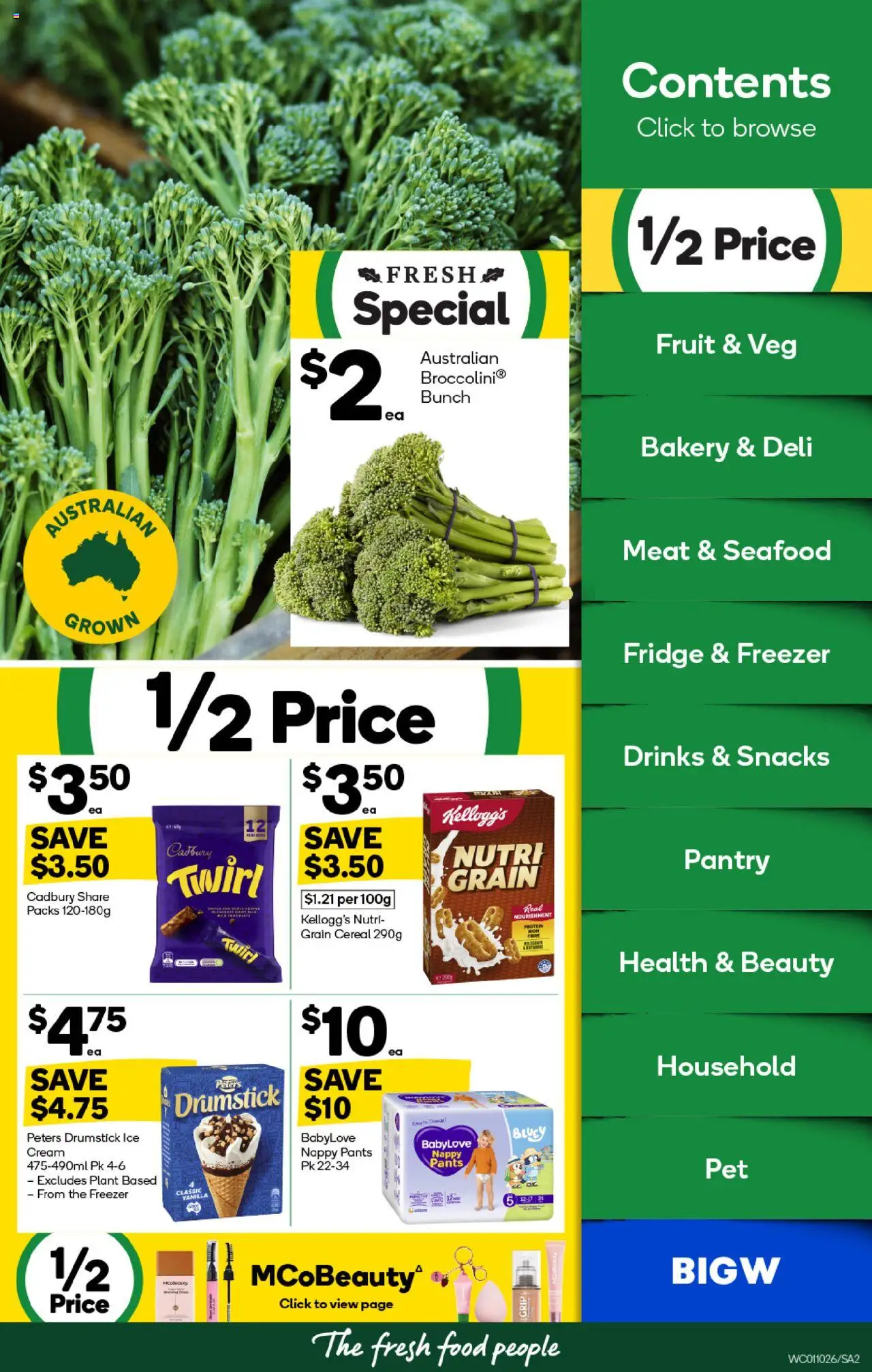 Woolworths catalogue - valid from 01.10.2025 | Page: 2 | Products: Household, Cream, Seafood, Freezer