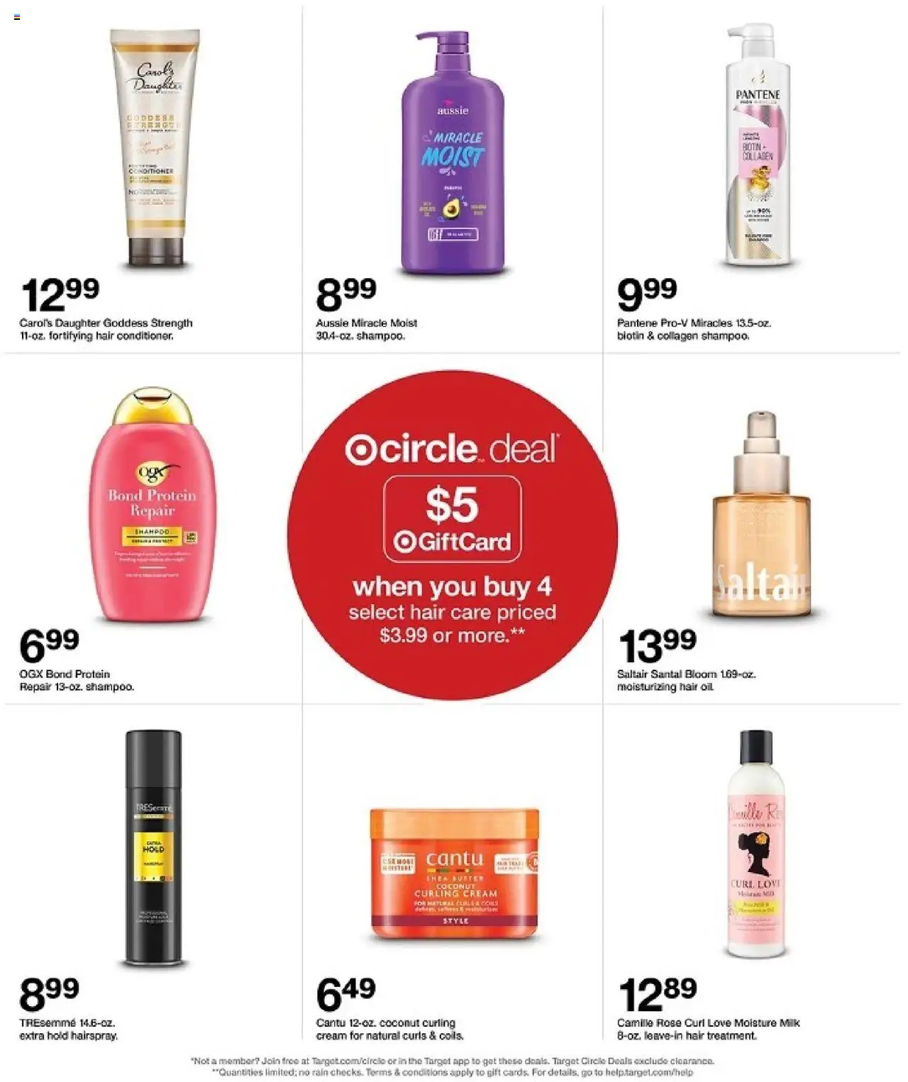 Target Weekly Ad - valid from 24.08.2025 | Page: 38 | Products: Biotin, Shampoo, Hair oil, Cream