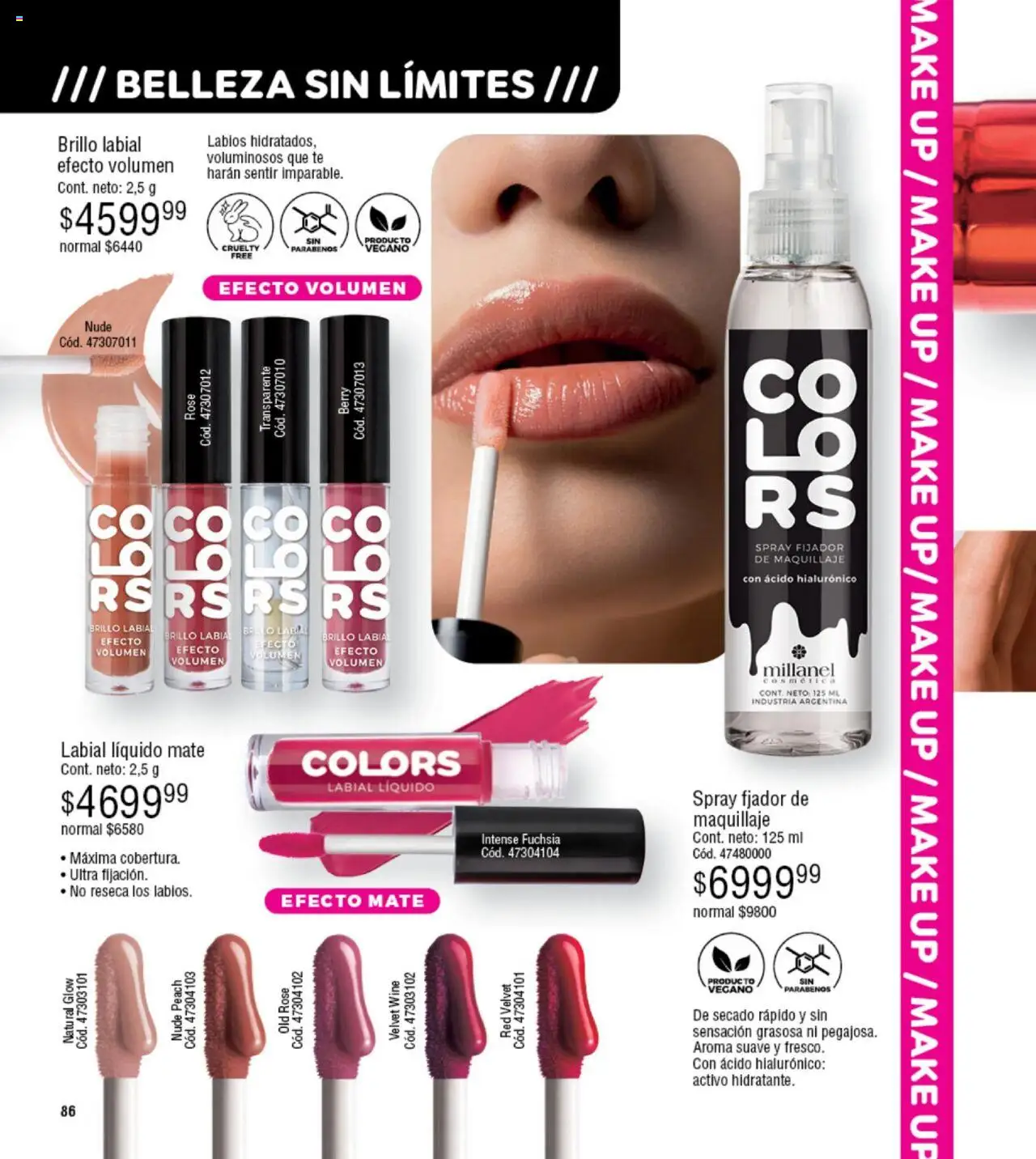 Millanel catálogo │ válido desde el 18.08.2025 | Página: 86 | Productos: Mate, Maquillaje, Brillo, Té