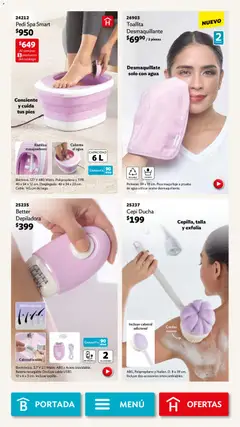 Vista previa de Betterware campaña 3 2026, nuevo folleto de la tienda, válido en México a partir del 02.03.2026 | Página: 105 | Productos: Depiladora, Cable, Batería, Maquillaje