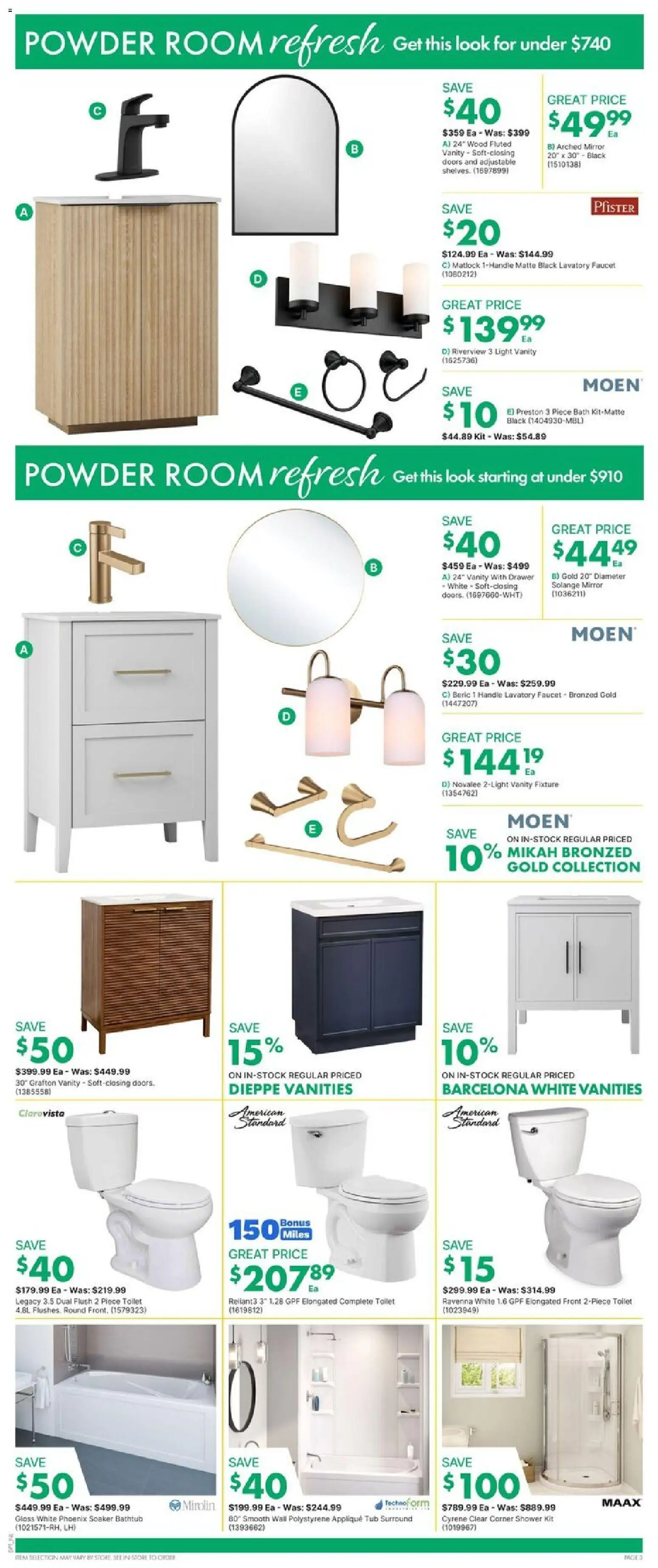 Kent flyer valid from 29.01.2026 | Page: 3 | Products: Powder, Bath, Shower, Mirror