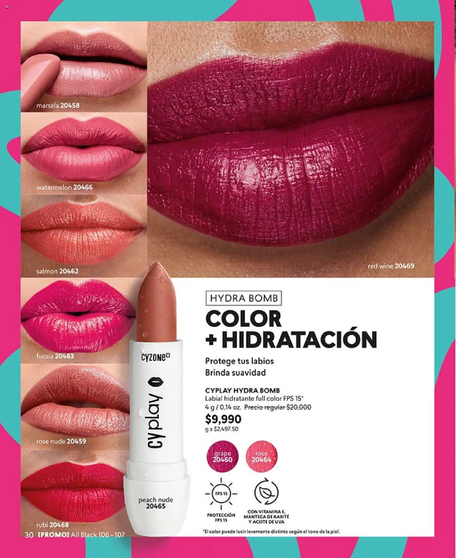 CyZone revista - valida desde el 03.04.2026 | Página: 30 | Productos: Uva, Manteca, Aceite