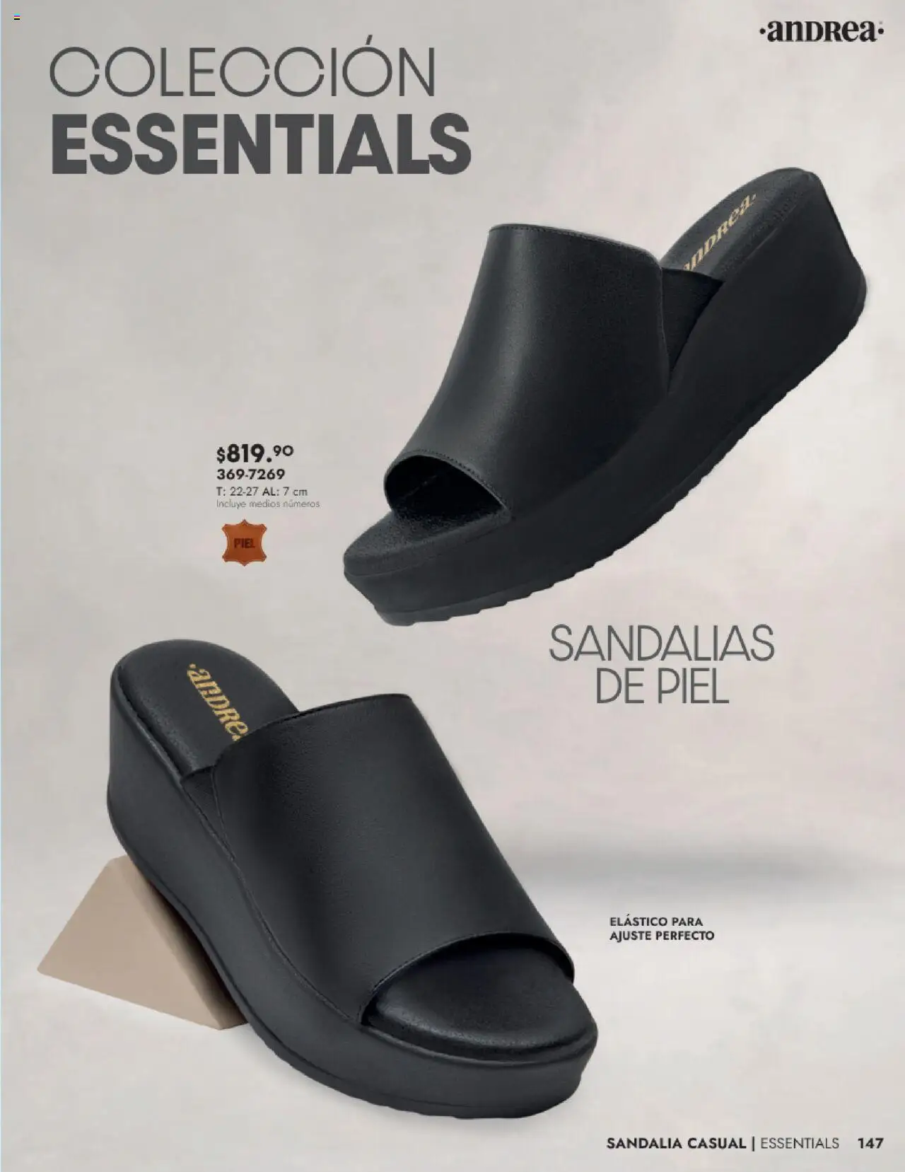 Nuevas ofertas de Andrea válidas en toda la República Mexicana desde el 24.08.2025. ¡Encuentra las mejores ofertas en Andrea - Catálogo Calzado Dama! | Página: 147 | Productos: Sandalias