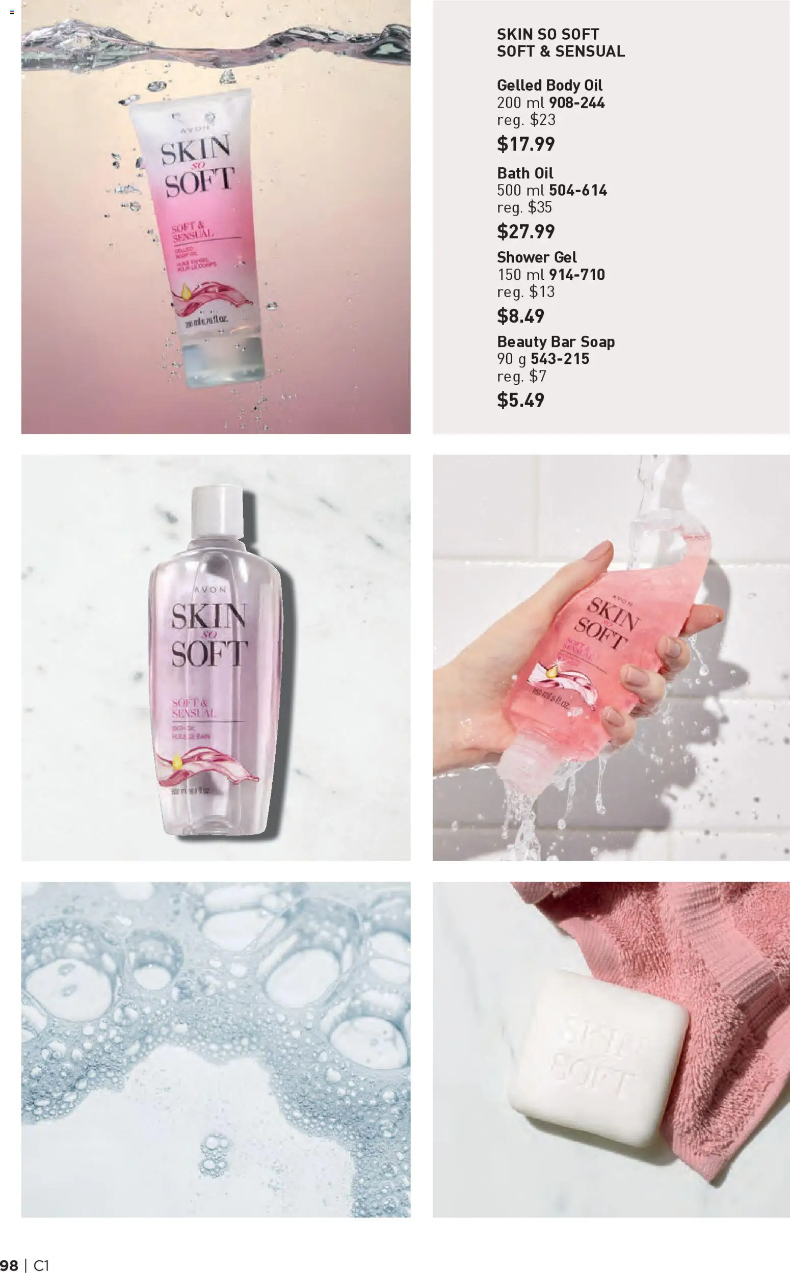 Avon flyer valid from 01.01.2026 | Page: 98 | Products: Soap, Bath, Shower, Oil
