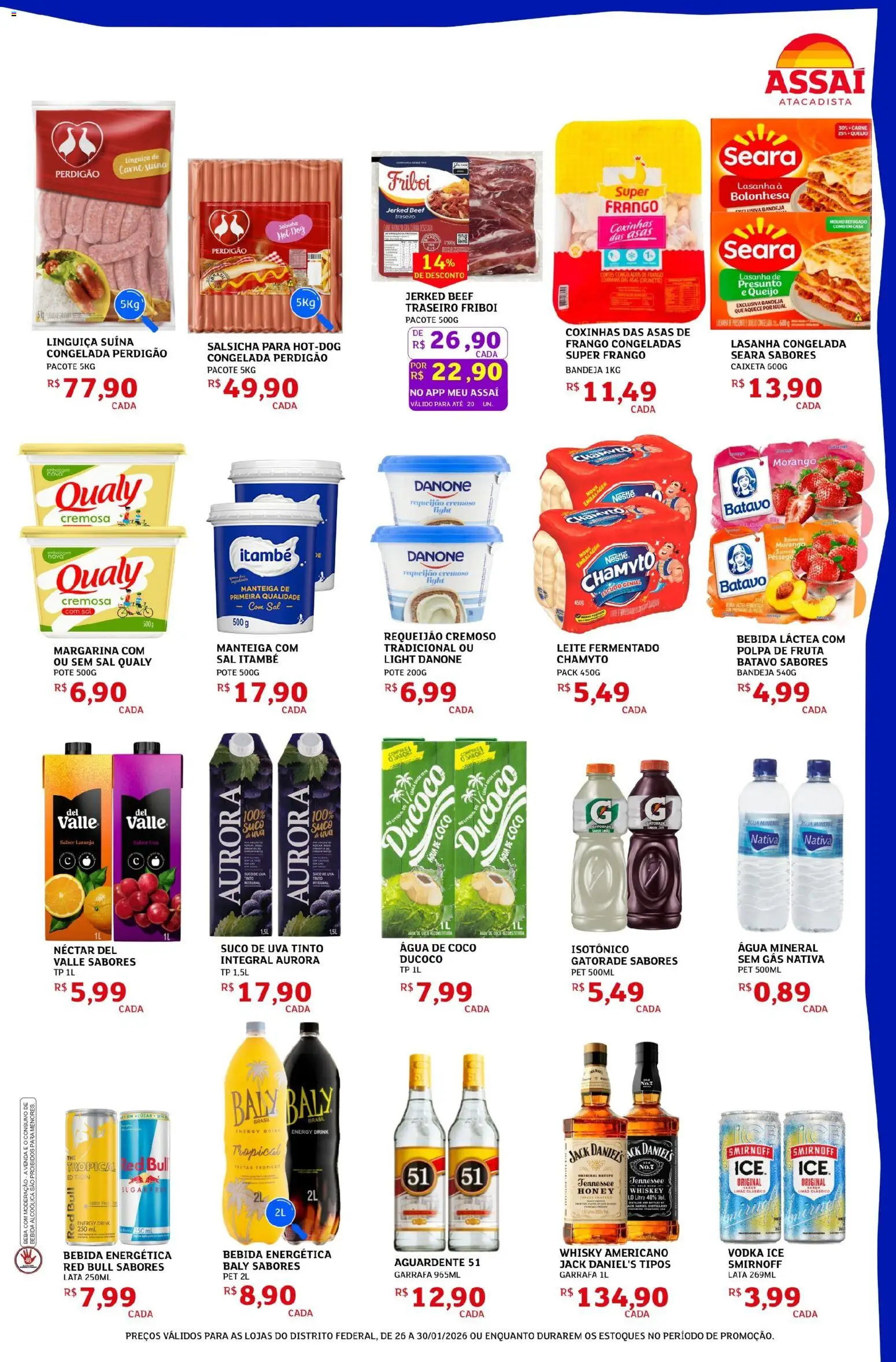 Assaí Atacadista Folheto - válido de 26.01.2026 | Página: 3 | Produtos: Coco, Água mineral, Açúcar, Isotônico
