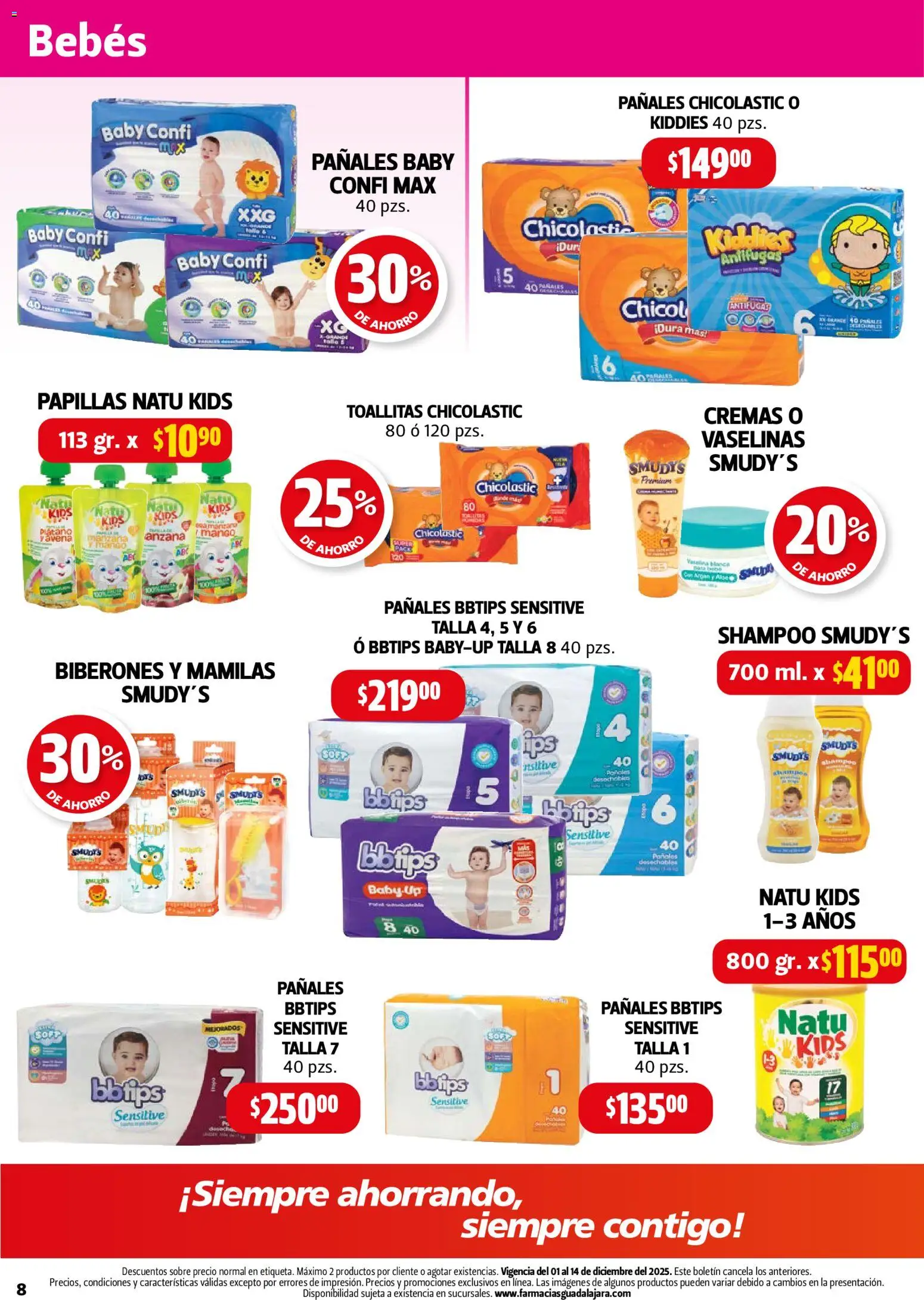 Nuevas ofertas de Farmacia Guadalajara válidas en toda la República Mexicana desde el 01.12.2025. ¡Encuentra las mejores ofertas en Farmacia Guadalajara catálogo! | Página: 8