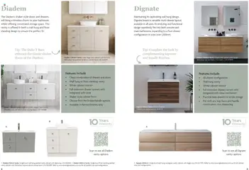 Preview of Bunnings Warehouse Bathroom Vanities - valid from 21.07.2025 | Page: 4 | Products: Cabinet, Drawer, Light, Ensuite