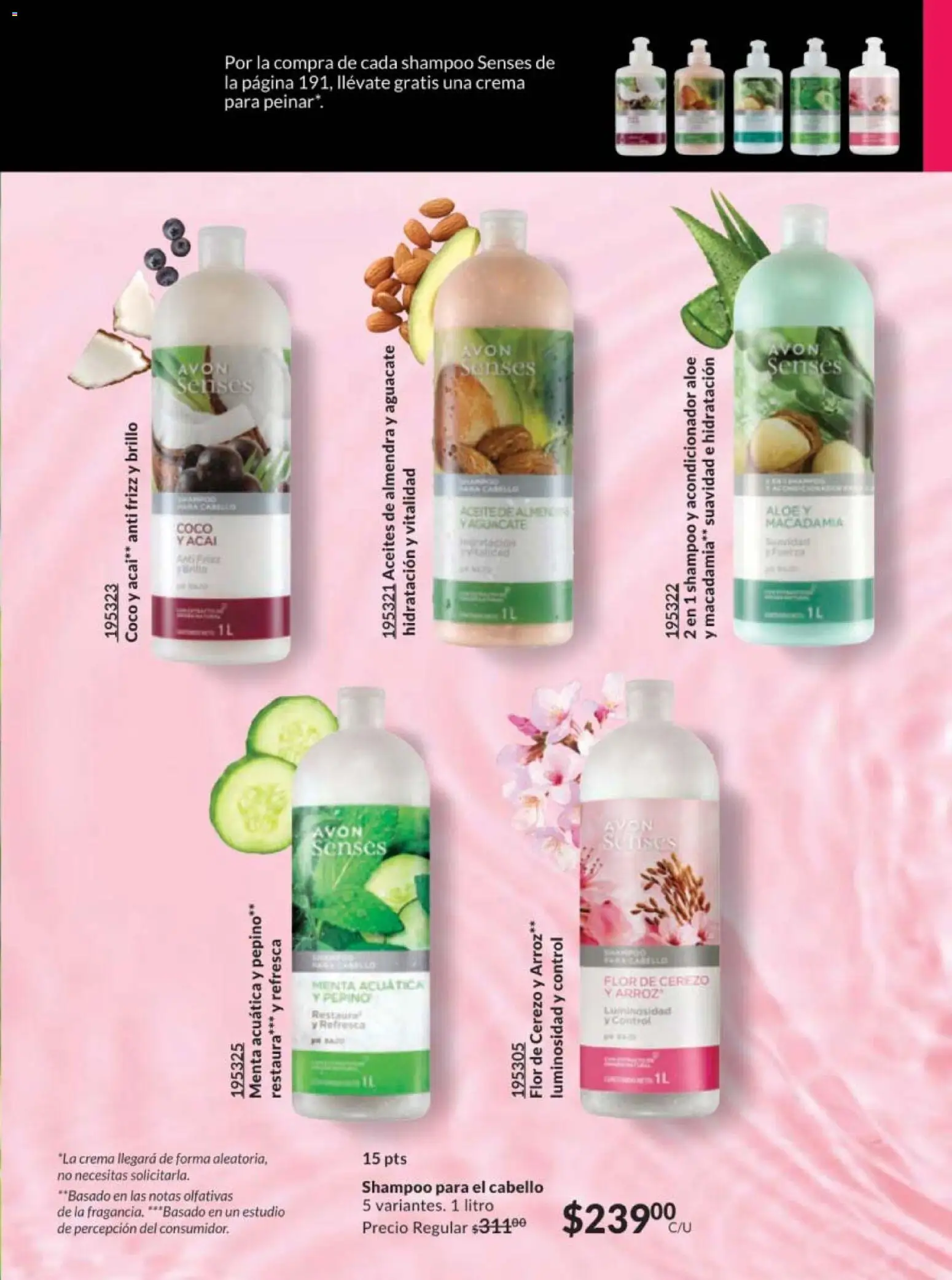 Nuevas ofertas de AVON válidas en toda la República Mexicana desde el 10.01.2026. ¡Encuentra las mejores ofertas en AVON campaña 2 2026! | Página: 183 | Productos: Brillo, Aguacate, Almendra, Acondicionador