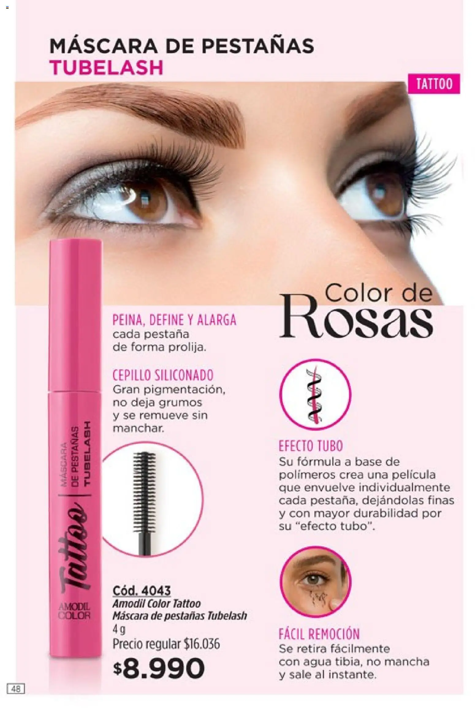 Catálogo Amodil Campaña 2 │ válido desde el 01.02.2026 | Página: 48 | Productos: Cepillo, Máscara, Mascara de pestañas, Agua