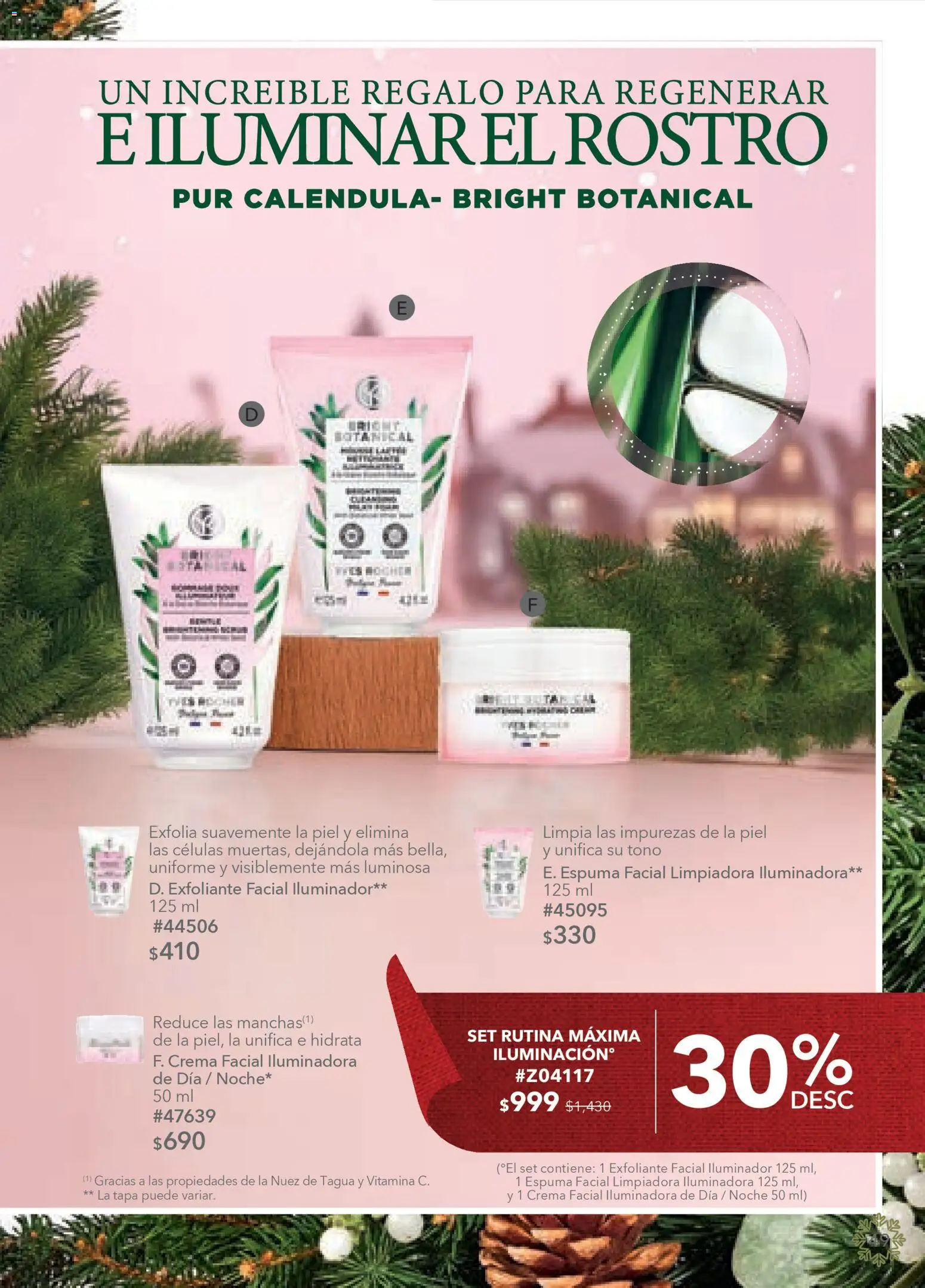 Nuevas ofertas de Yves Rocher válidas en toda la República Mexicana desde el 19.11.2025. ¡Encuentra las mejores ofertas en Yves Rocher campaña 16 2025! | Página: 49 | Productos: Iluminador, Crema, Exfoliante facial, Espuma