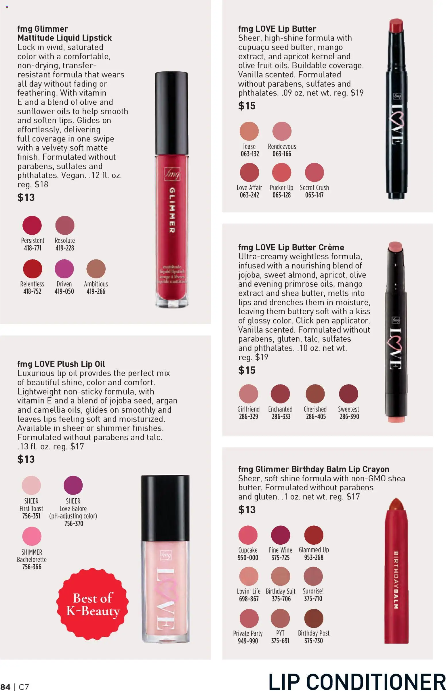 Avon Brochure - valid from 25.03.2026 | Page: 84 | Products: Lipstick, Conditioner, Wine, Mango
