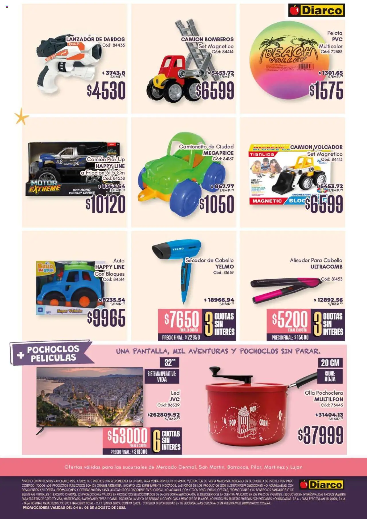 Diarco Especial Día de la Niñez │ válido desde el 04.08.2025 | Página: 4 | Productos: Olla, Pelota