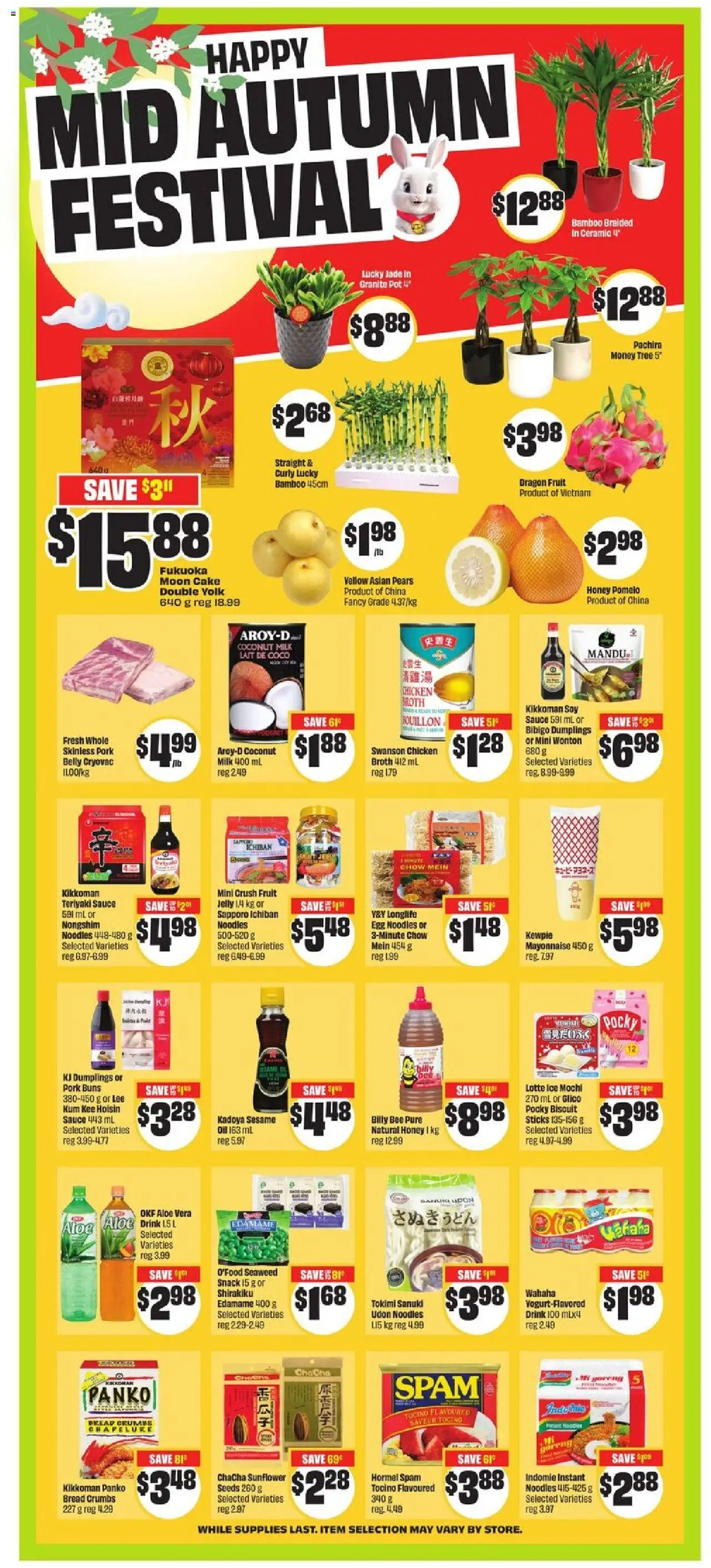 FreshCo flyer valid from 02.10.2025 | Page: 10 | Products: Noodles, Milk, Chicken, Pork