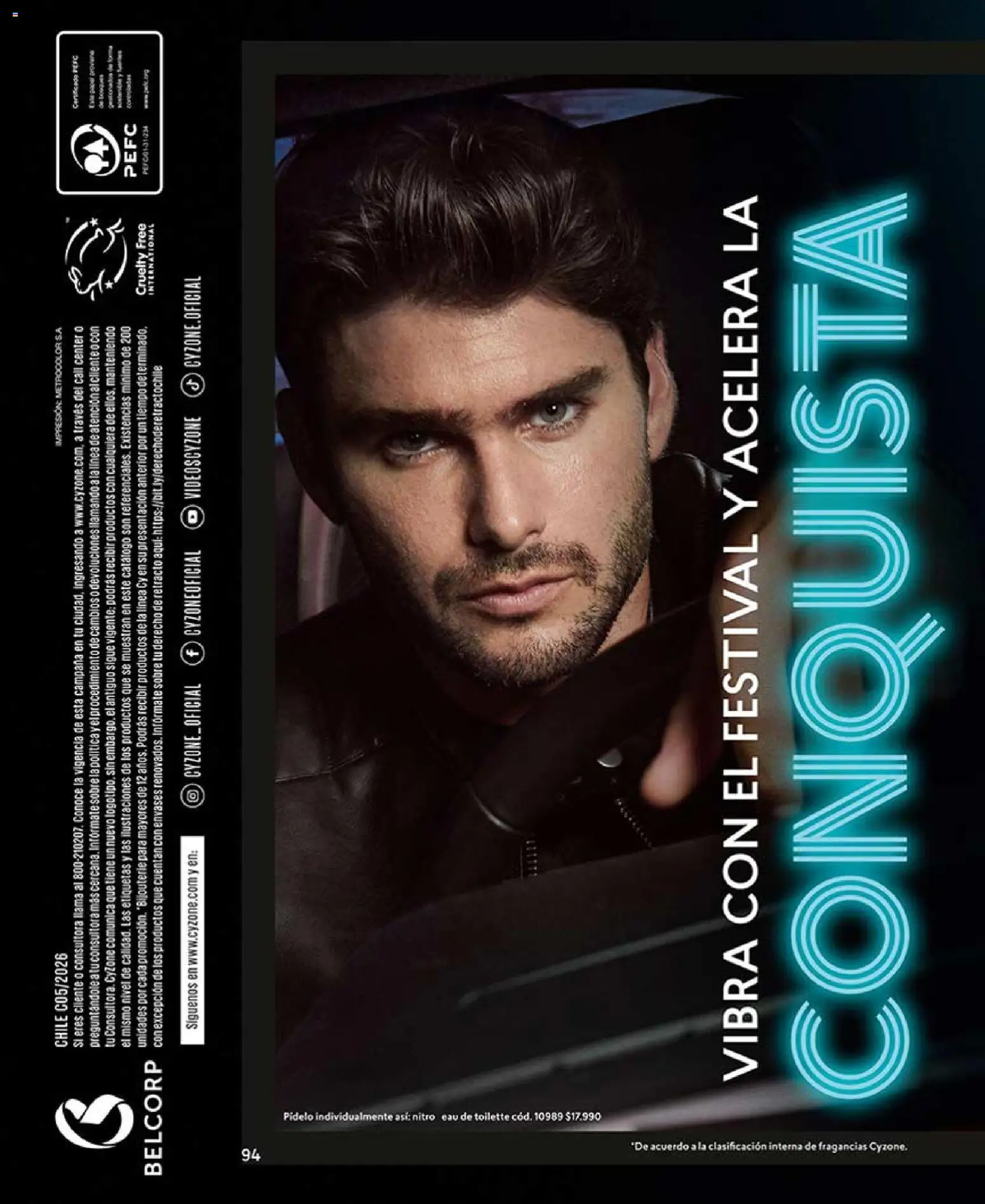 Catálogo CyZone Campaña 5 │ válido desde el 01.03.2026 | Página: 106 | Productos: Eau de toilette, Sobre, Campana