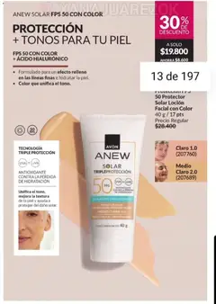 Vista previa Catálogo AVON Campaña 15/2025 válido desde el 23.10.2025 | Página: 11 | Productos: Protector solar, Loción, Uva
