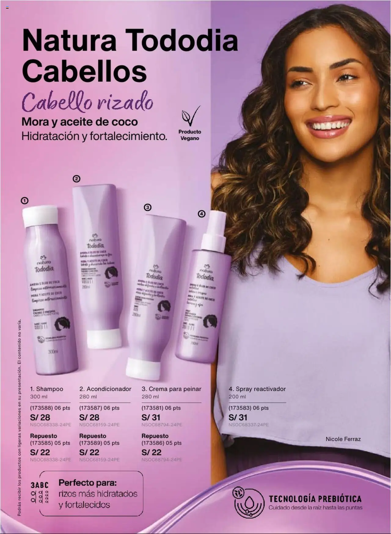 Catálogo Natura válido desde 29.08.2025 | Página: 130 | Productos: Shampoo, Acondicionador, Aceite, Crema