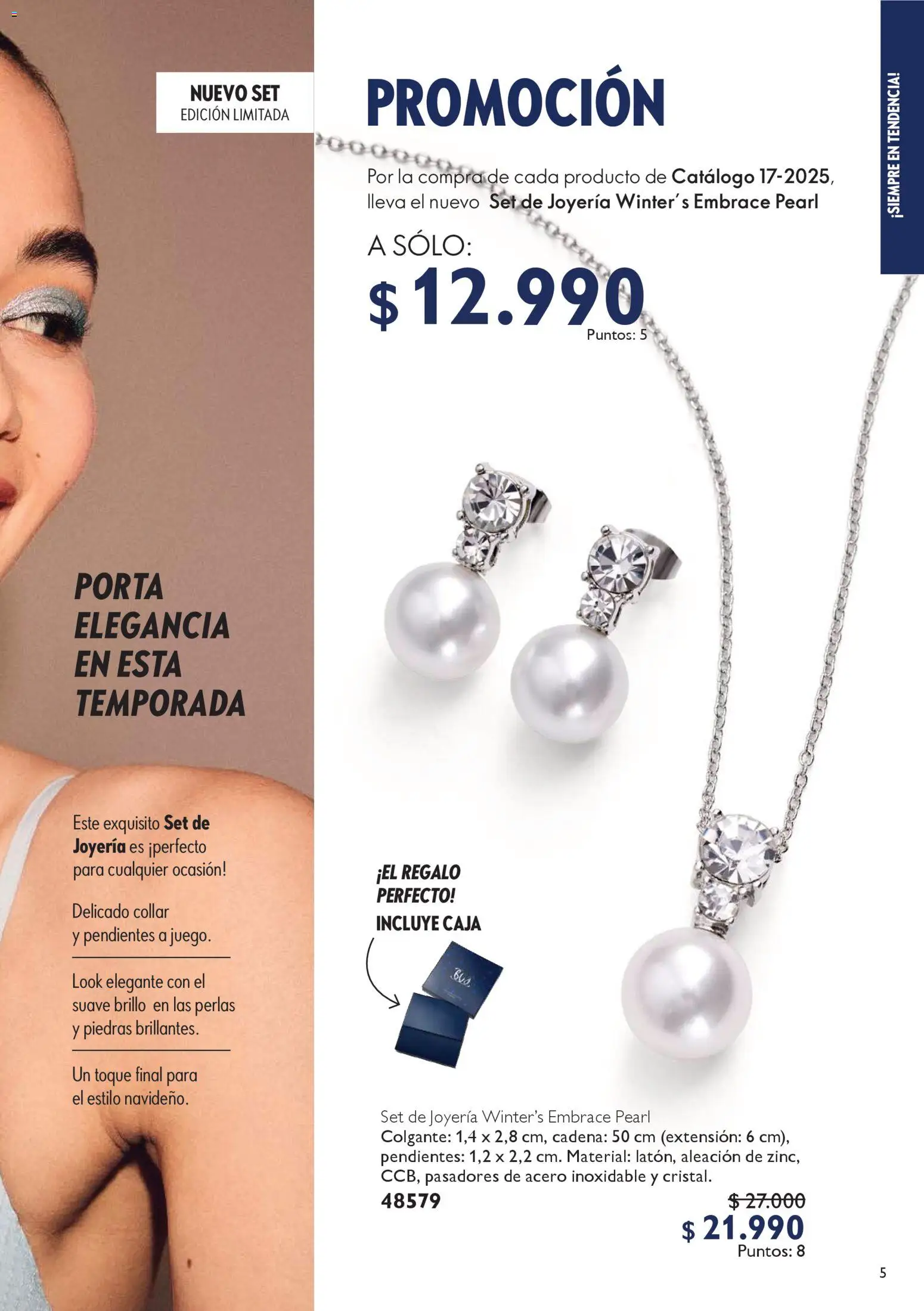 Oriflame catálogo │ válido desde el 06.12.2025 | Página: 5 | Productos: Brillo, Caja, Collar, Cadena