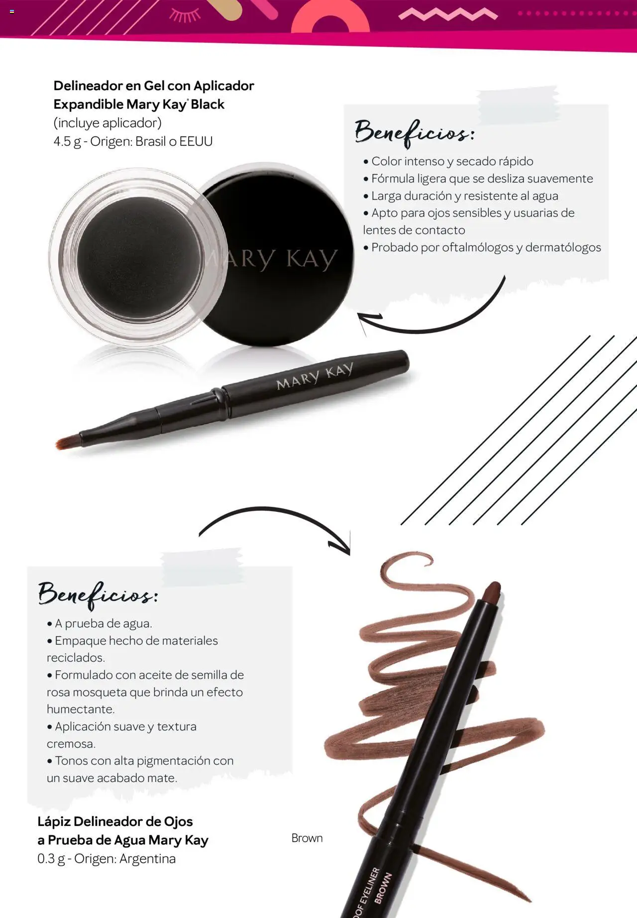Mary Kay - Catálogo Mirada a tu manera │ válido desde el 01.10.2025 | Página: 25 | Productos: Aceite, Delineador de ojos, Delineador, Agua