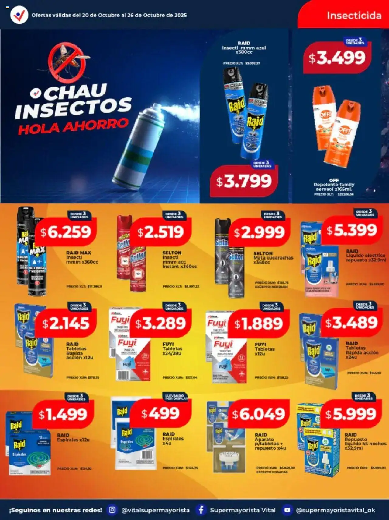 Vital - Ofertas - Mar del Plata │ válido desde el 20.10.2025 | Página: 10 | Productos: Repelente, Insecticida
