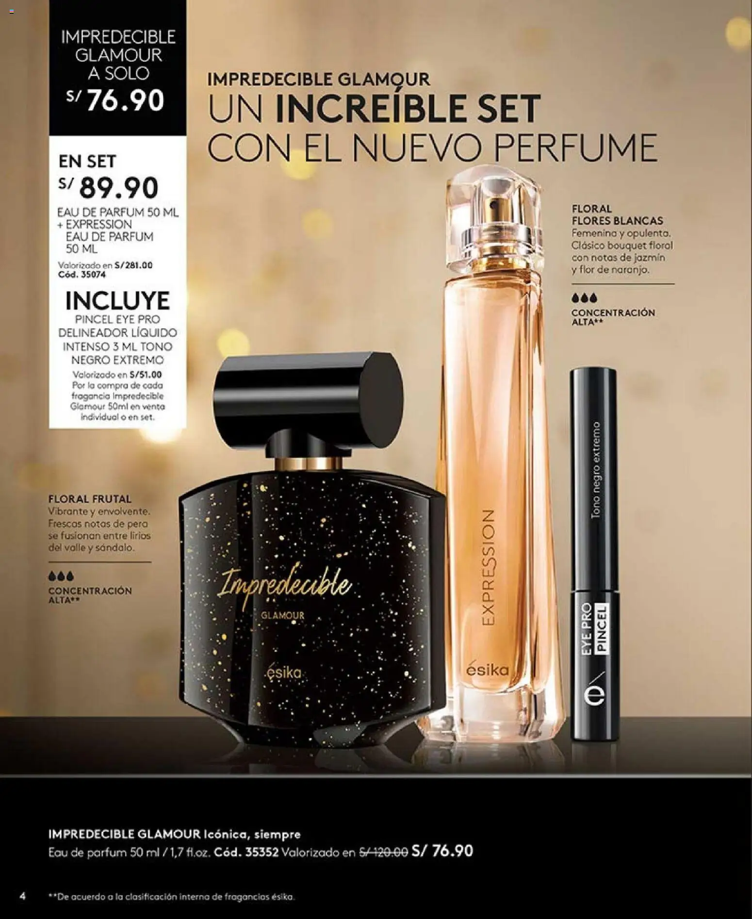 Catálogo Ésika válido desde 18.12.2025 | Página: 4 | Productos: Delineador, Pincel, Perfume, Fragancia