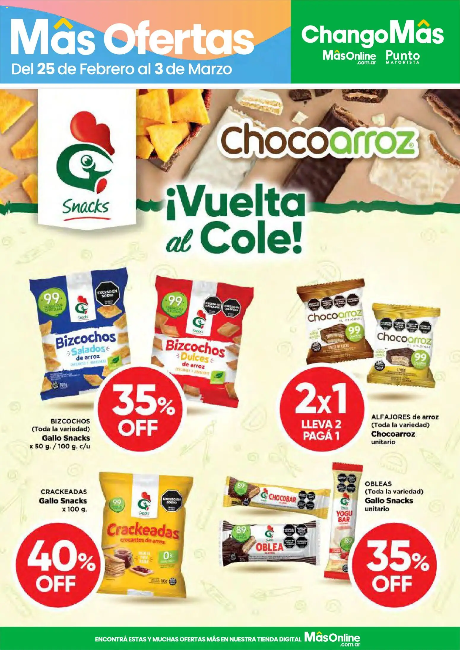 Punto Mayorista catálogo │ válido desde el 25.02.2026 | Página: 17 | Productos: Arroz, Bizcochos