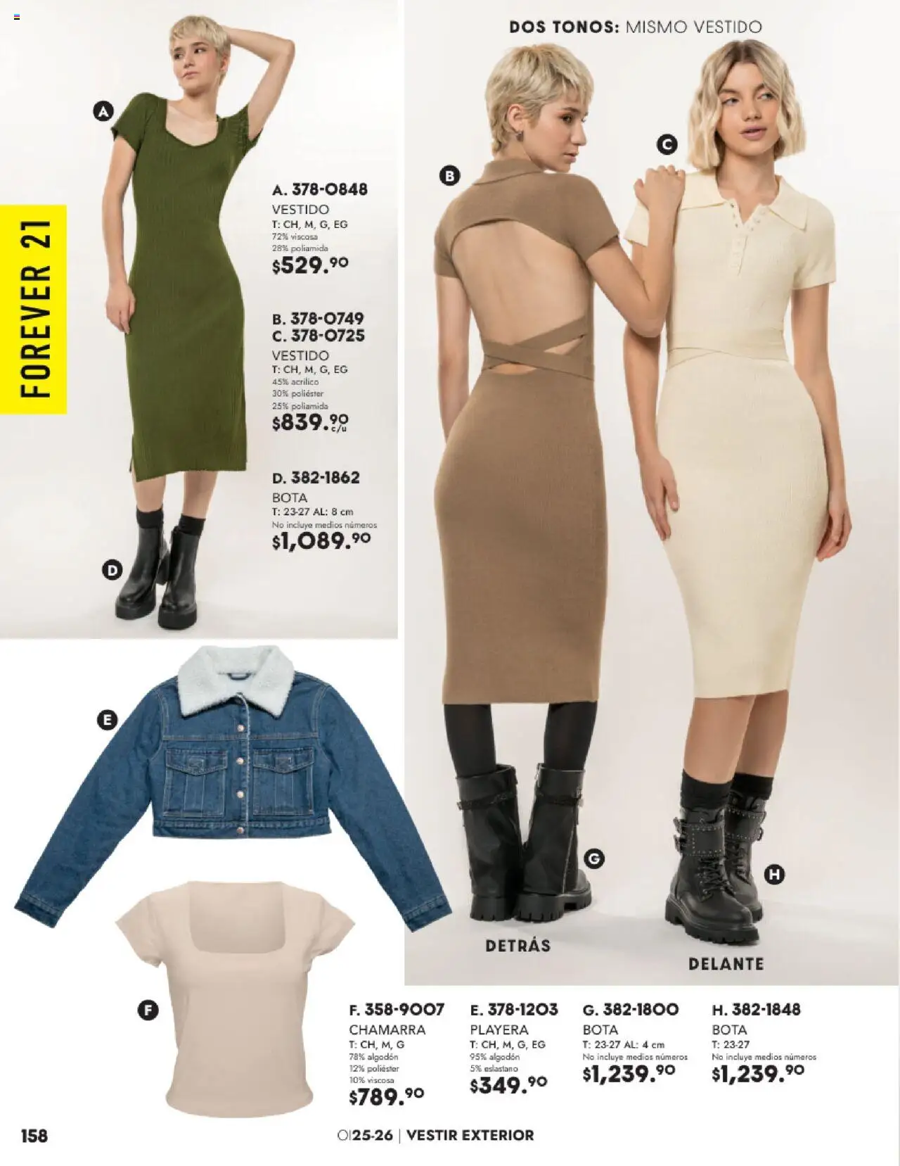 Nuevas ofertas de Andrea válidas en toda la República Mexicana desde el 09.10.2025. ¡Encuentra las mejores ofertas en Andrea - Catálogo Forever 21! | Página: 9 | Productos: Chamarra, Algodón, Vestido, Playera