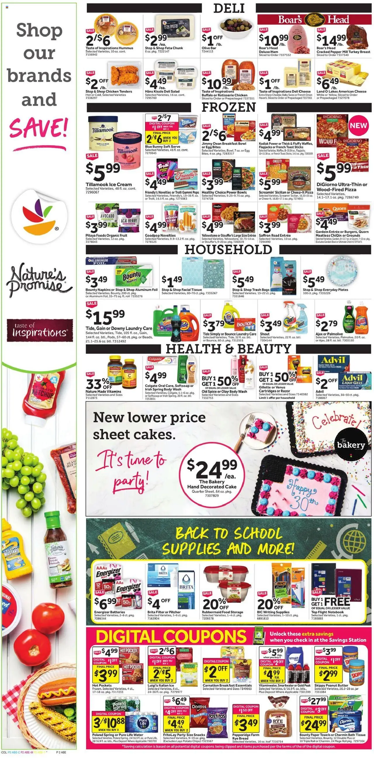 Stop & Shop Weekly Circular - CT - valid from 08.08.2025 | Page: 4 | Products: Ham, Beef, Avocado, Sheet