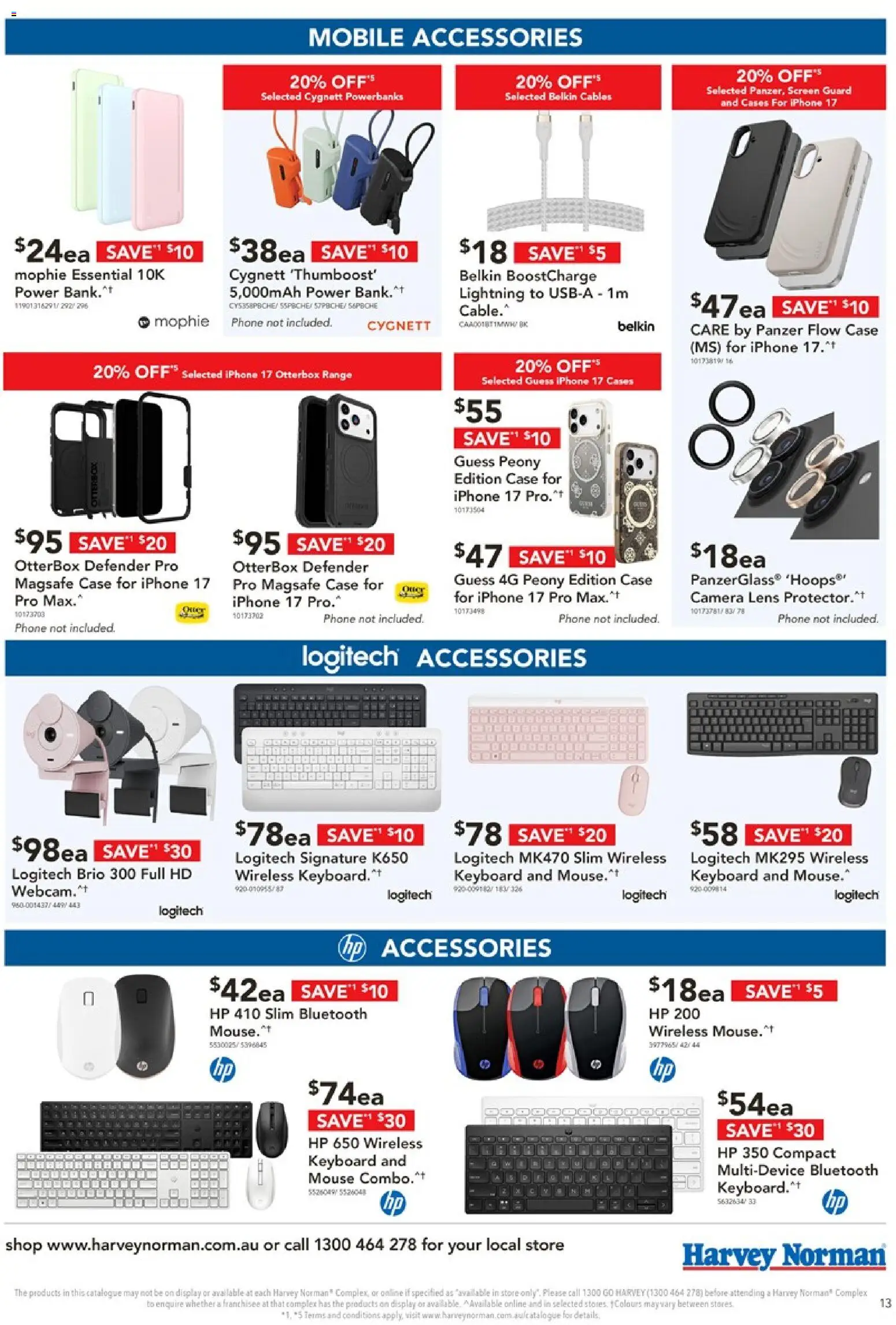 Harvey Norman catalogue - valid from 06.03.2026 | Page: 13 | Products: Mouse, Iphone, Screen, Mobile