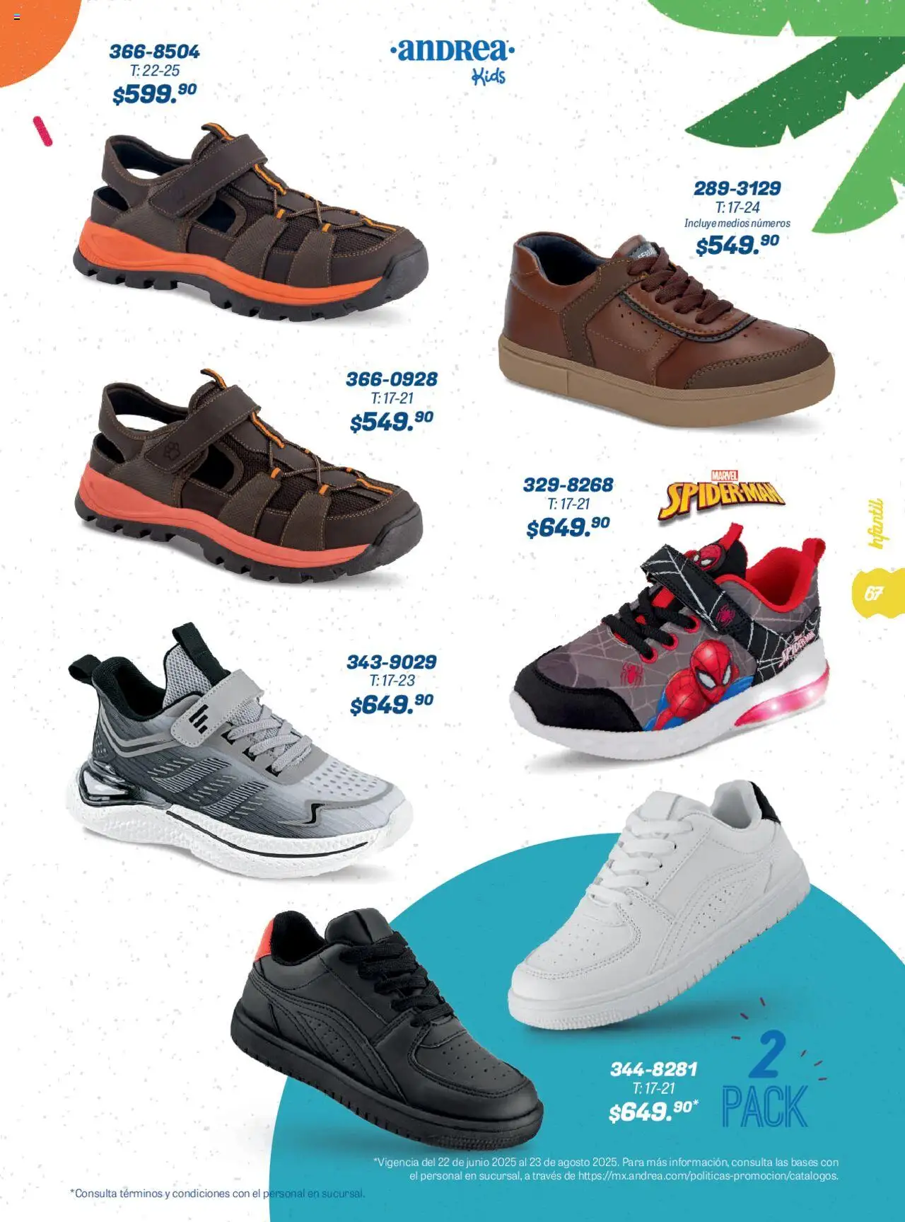 Nuevas ofertas de Andrea válidas en toda la República Mexicana desde el 22.06.2025. ¡Encuentra las mejores ofertas en Andrea catálogo Summer Time! | Página: 67