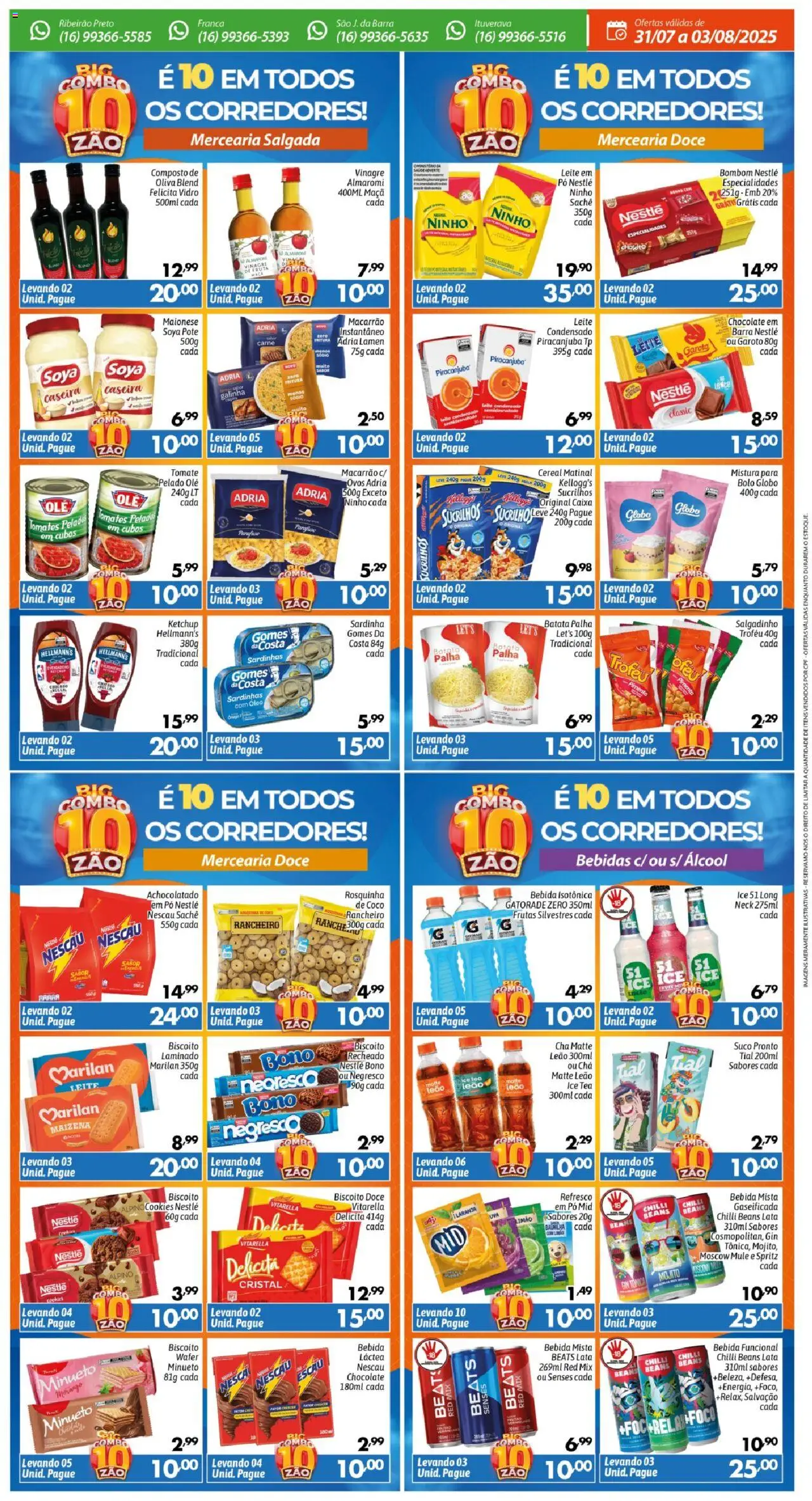 Big Compra Folheto - válido de 31.07.2025 | Página: 2 | Produtos: Caixa, Suco, Chá, Rosquinha