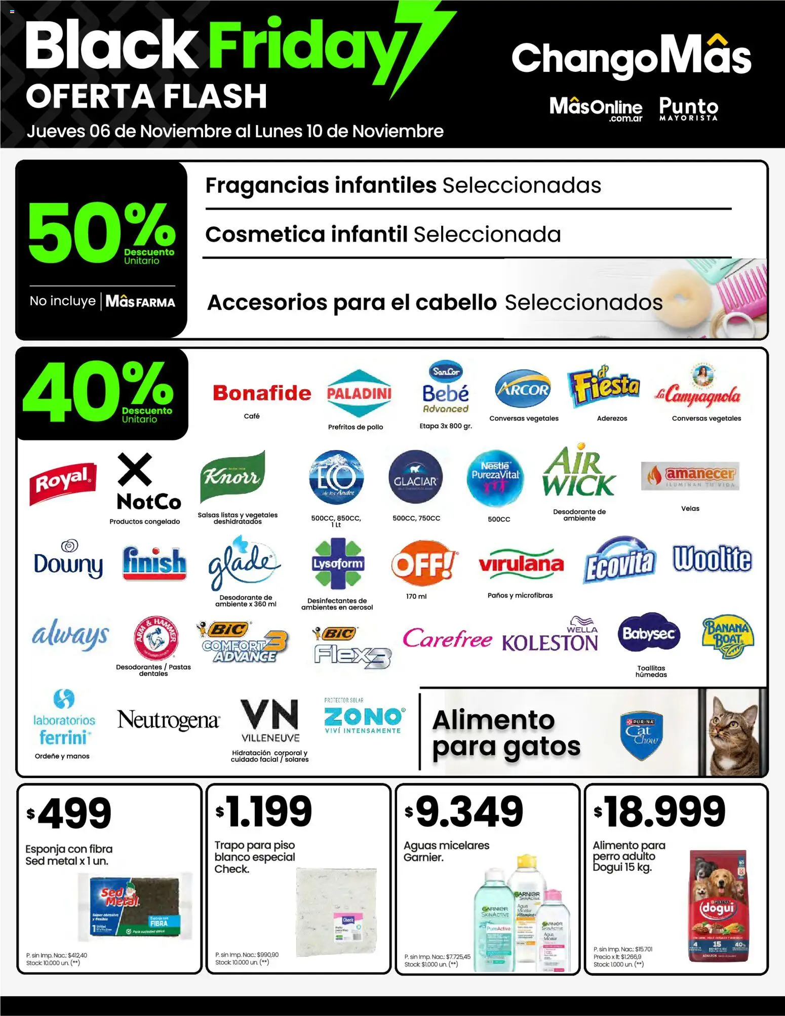Changomas ofertas flash │ válido desde el 06.11.2025 | Página: 3 | Productos: Toallitas húmedas, Protector solar, Desodorante, Café