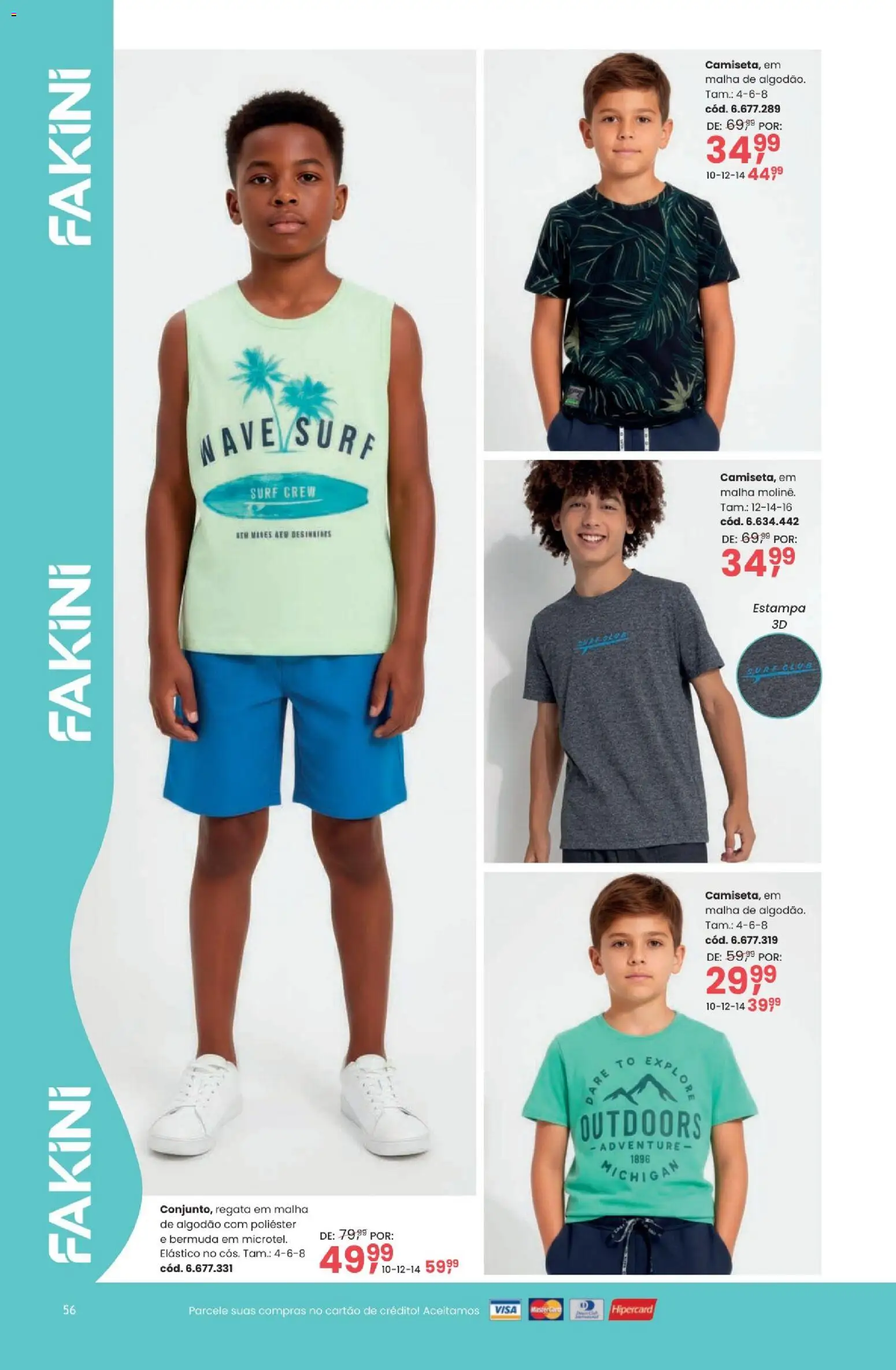 Quatro Estações Folheto - válido de 03.03.2026 | Página: 56 | Produtos: Regata, Algodão