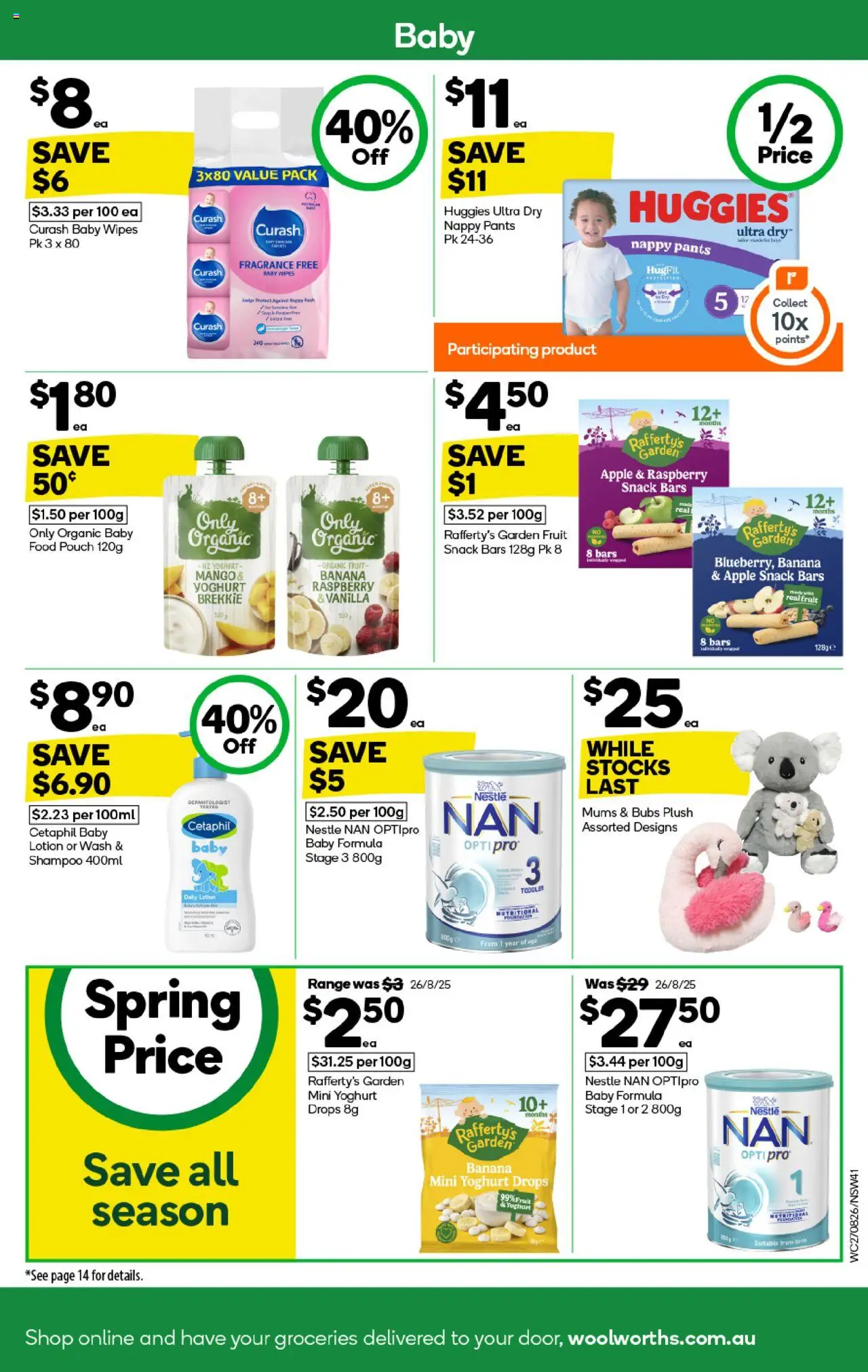 Woolworths catalogue - valid from 27.08.2025 | Page: 41 | Products: Yoghurt, Pants, Mango, Raspberry