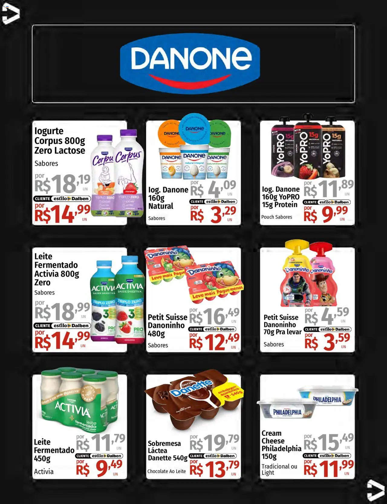 Supermercado Dalben Folheto - válido de 15.08.2025 | Página: 18 | Produtos: Leite, Chocolate, Ameixa