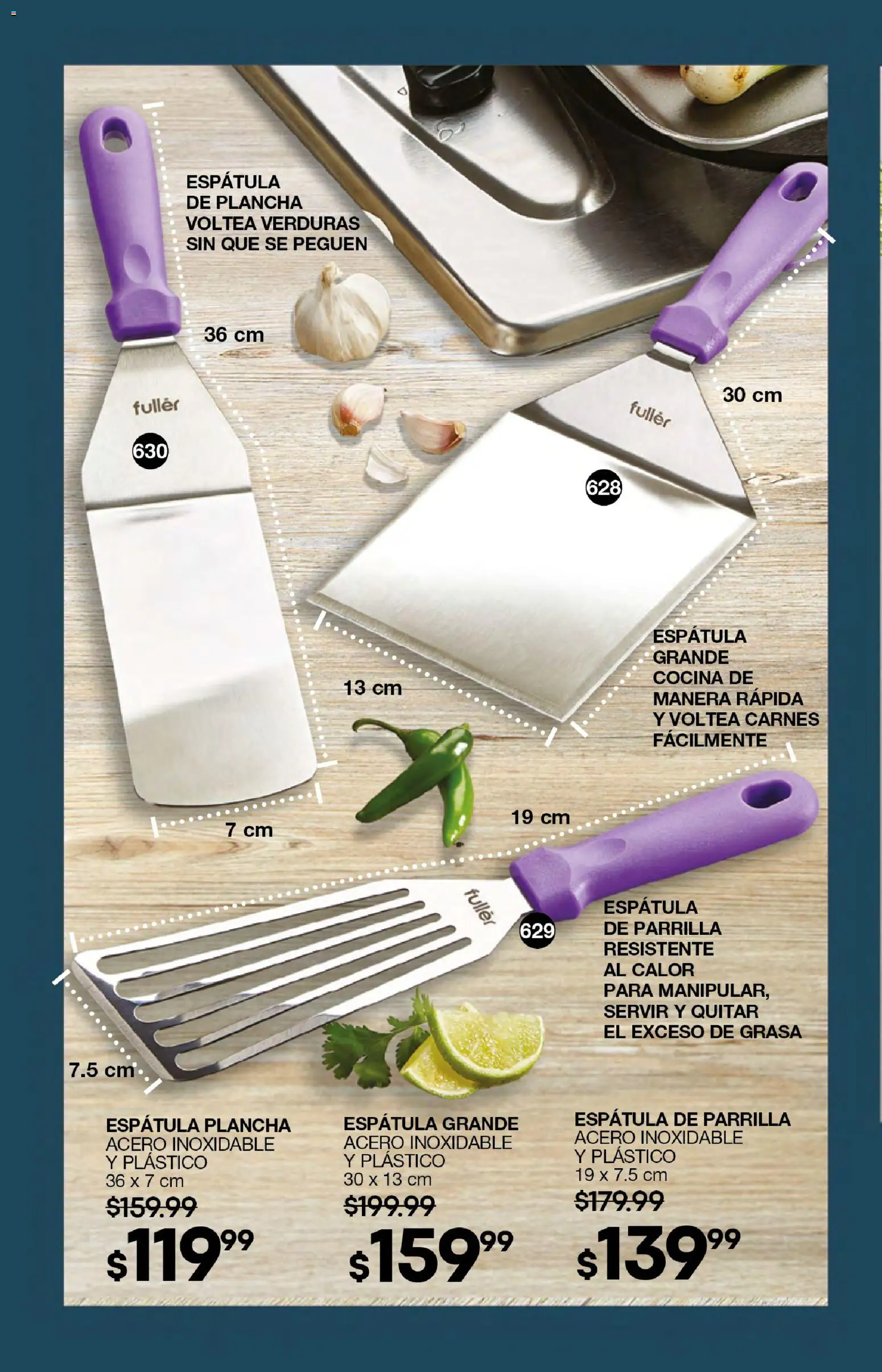 Nuevas ofertas de Fuller válidas en toda la República Mexicana desde el 07.01.2026. ¡Encuentra las mejores ofertas en Fuller campaña 20 2026! | Página: 182 | Productos: Espátula, Cocina, Parrilla, Plancha