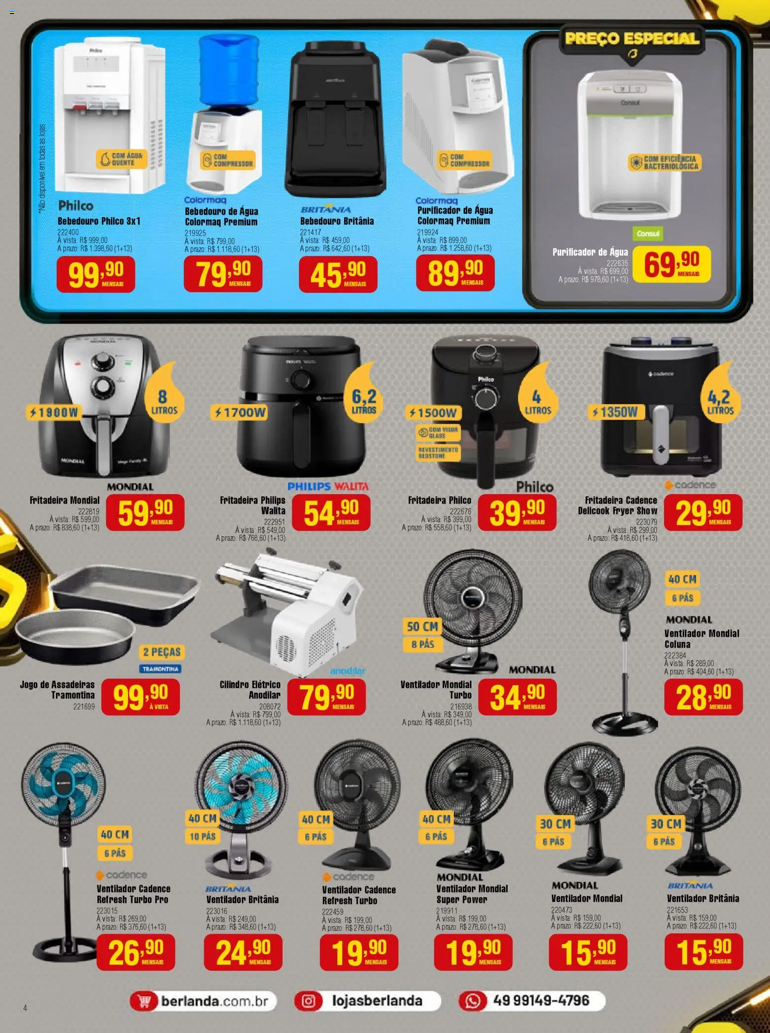 Berlanda Folheto - válido de 01.11.2025 | Página: 4 | Produtos: Bebedouro, Purificador, Pá, Compressor