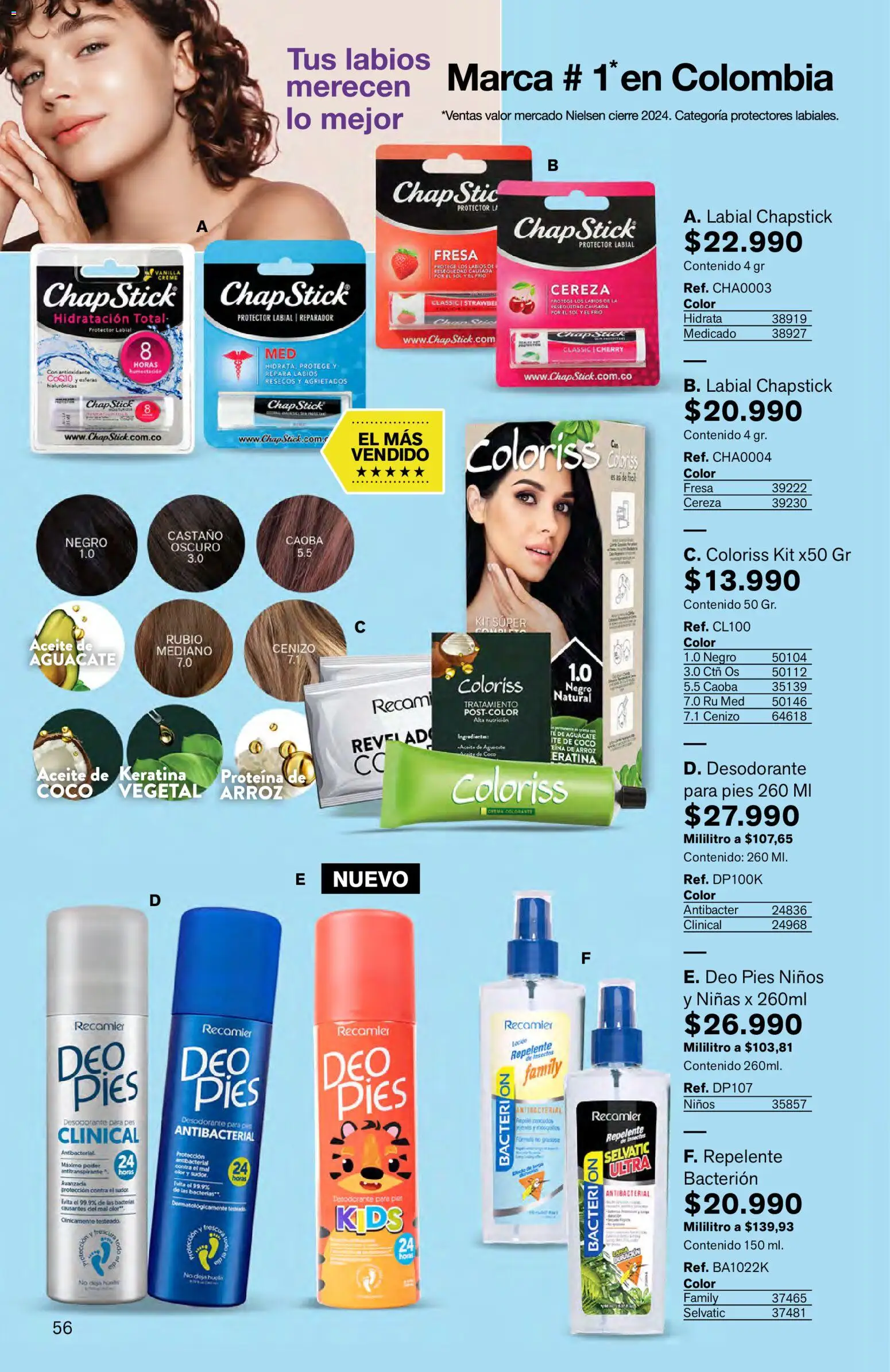 Leonisa revista - valida desde el 16.03.2026 | Página: 56 | Productos: Té, Aguacate, Fresa, Repelente