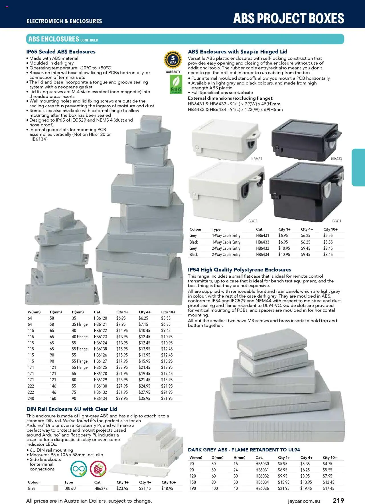 Jaycar catalogue - valid from 09.07.2025 | Page: 219 | Products: Box, Raspberry, Case, Bench
