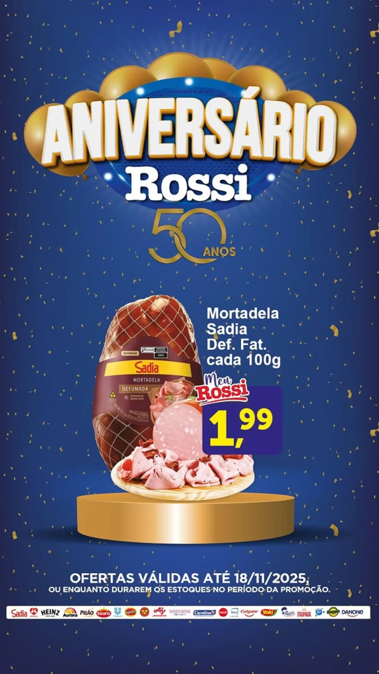 Rossi Supermercados Folheto - válido de 13.11.2025 | Página: 2 | Produtos: Mortadela