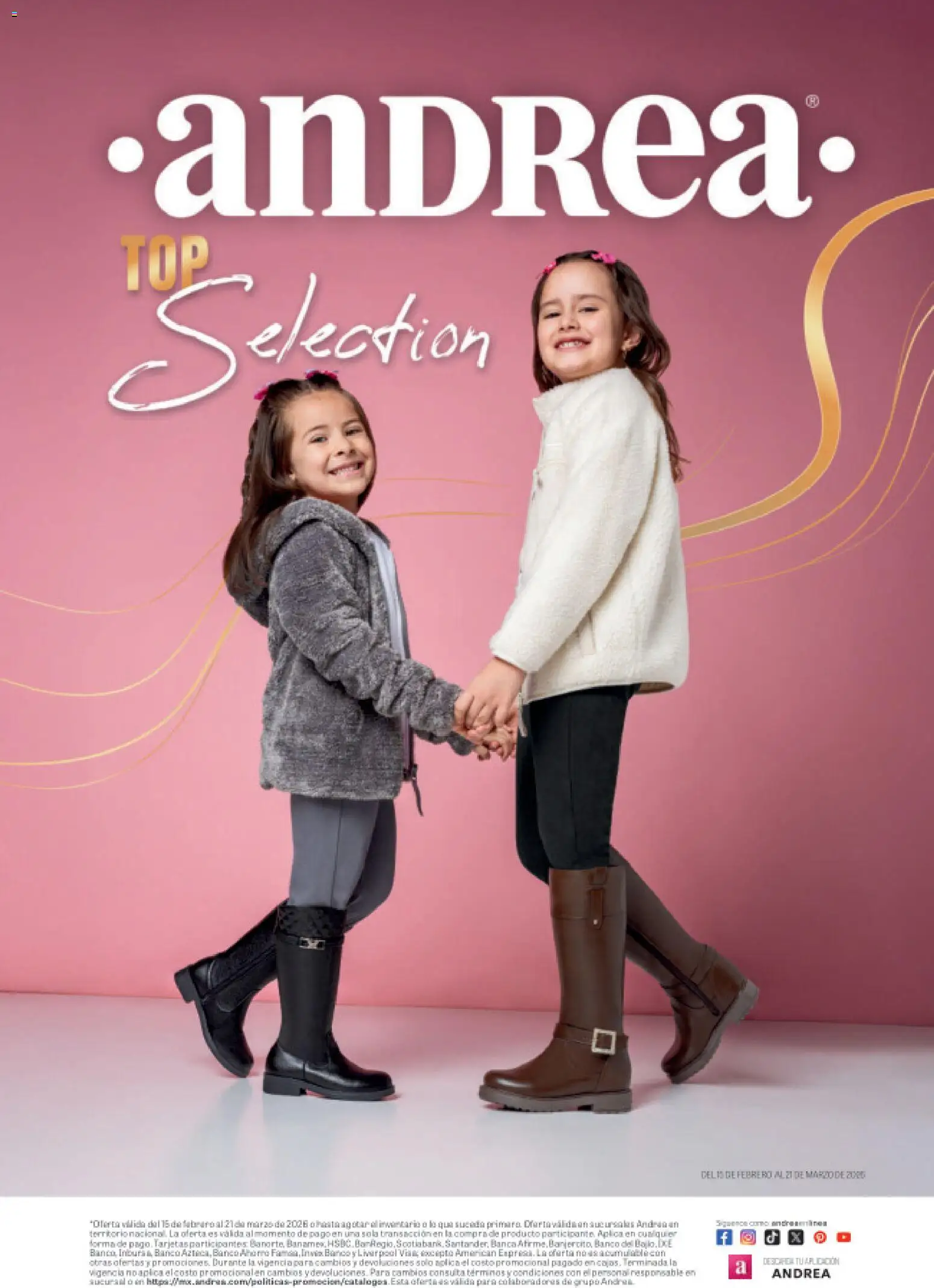 Nuevas ofertas de Andrea válidas en toda la República Mexicana desde el 15.02.2026. ¡Encuentra las mejores ofertas en Andrea catálogo Top Selection! | Página: 60 | Productos: Banco
