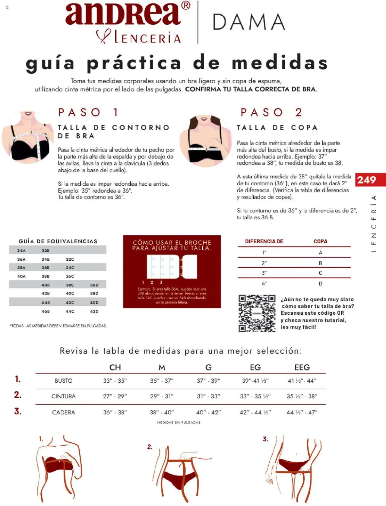 Nuevas ofertas de Andrea válidas en toda la República Mexicana desde el 17.08.2025. ¡Encuentra las mejores ofertas en Andrea - Catálogo Tropical Otoño / Invierno! | Página: 249 | Productos: Contorno, Cinta métrica, Lenceria, Té