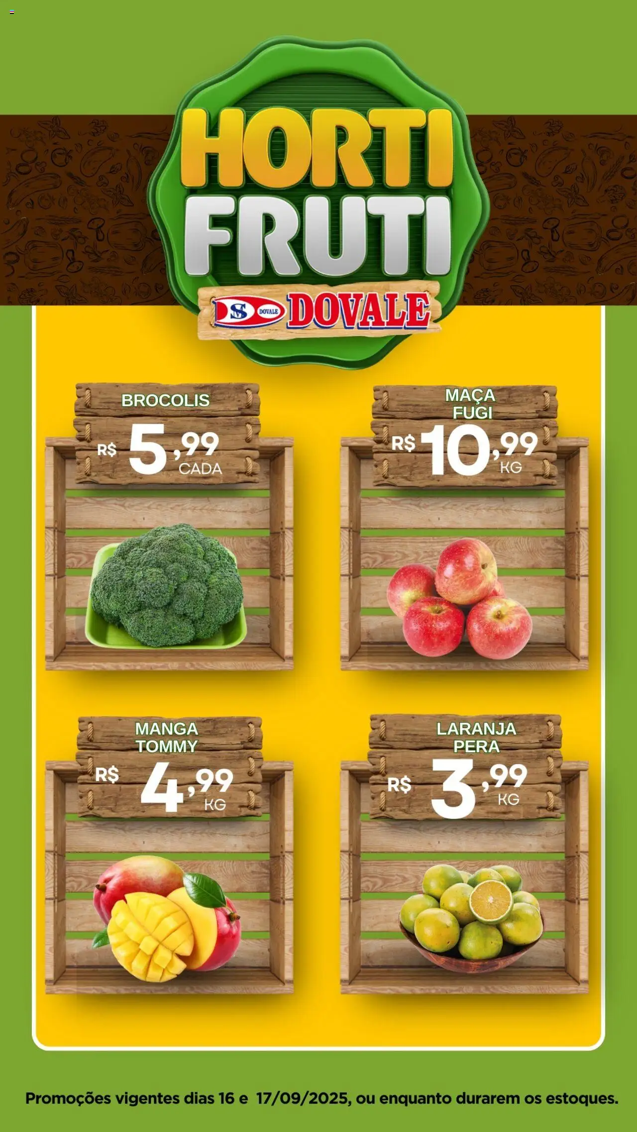 Dovale Folheto - válido de 16.09.2025 | Página: 3 | Produtos: Pera, Brócolis