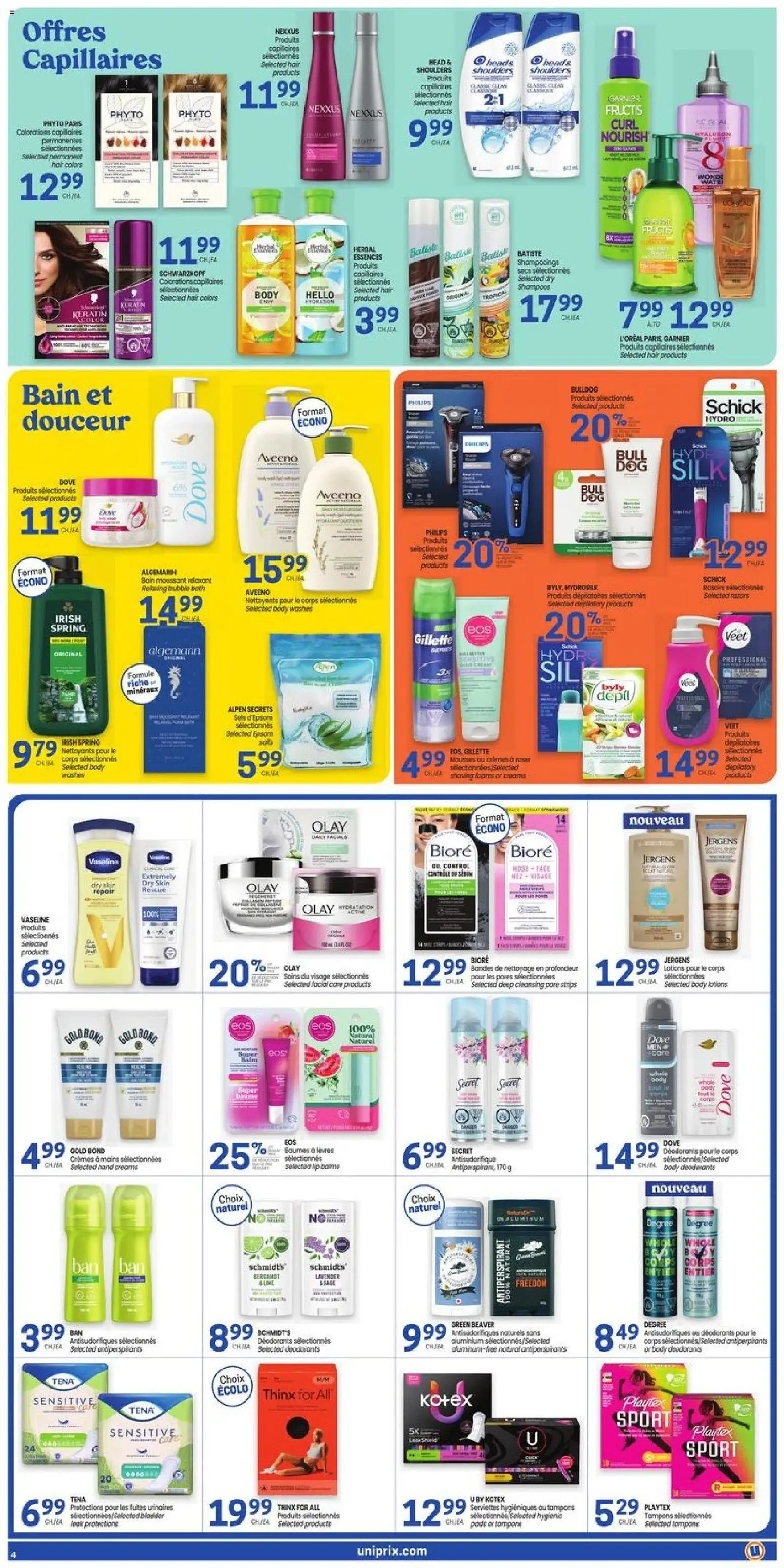 Uniprix flyer valid from 16.04.2026 | Page: 5 | Products: Bubble bath, Antiperspirant, Bath